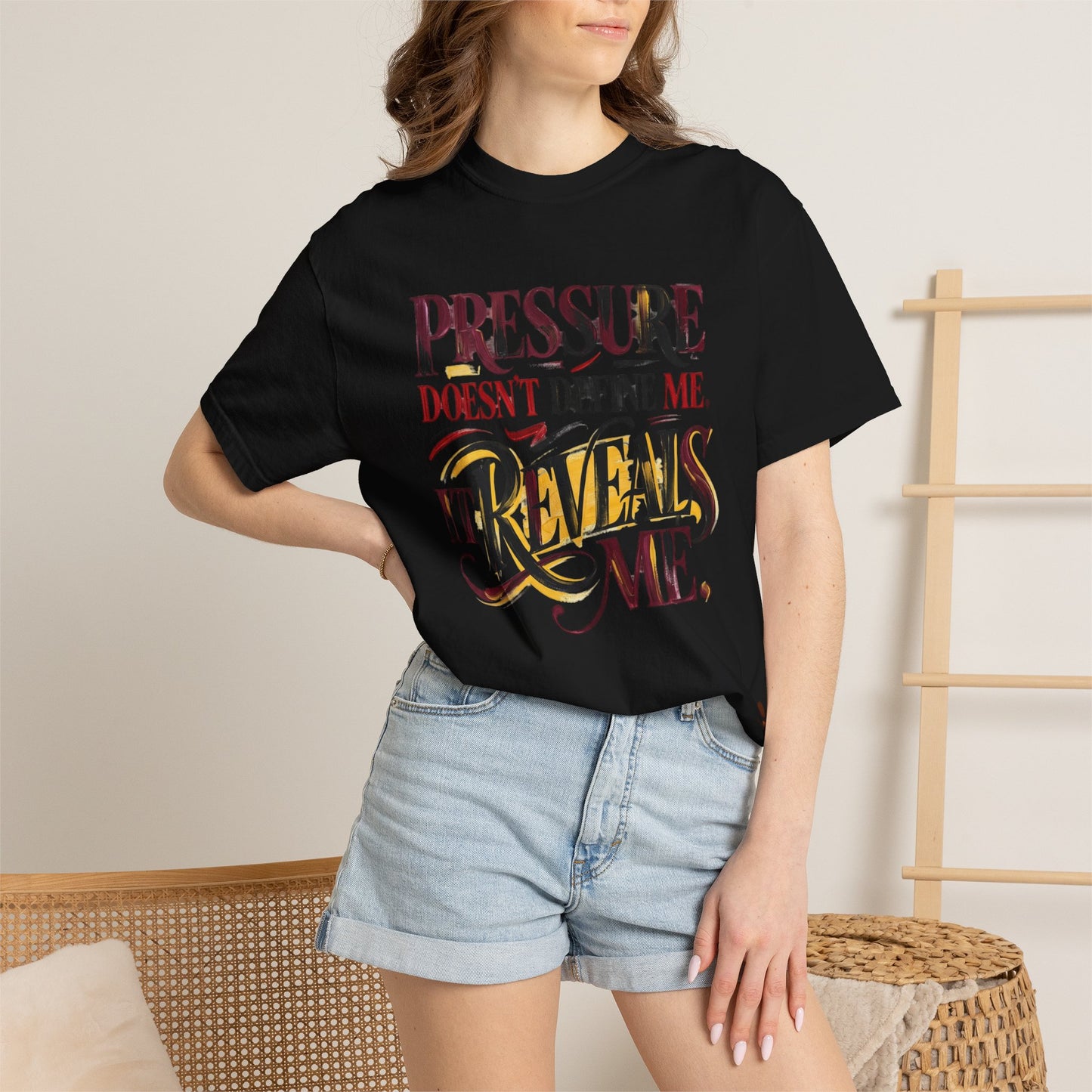 Pressure Reveals Me T-Shirt — Motivational Graphic Tee