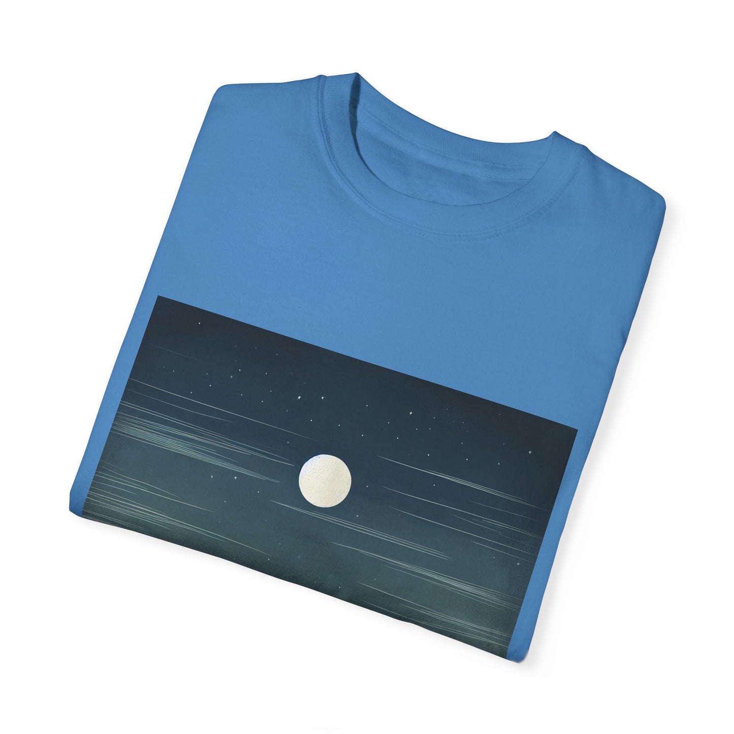 Moonlit Mountains Unisex Garment-Dyed T-shirt | Nature-Inspired Style for Adventurers