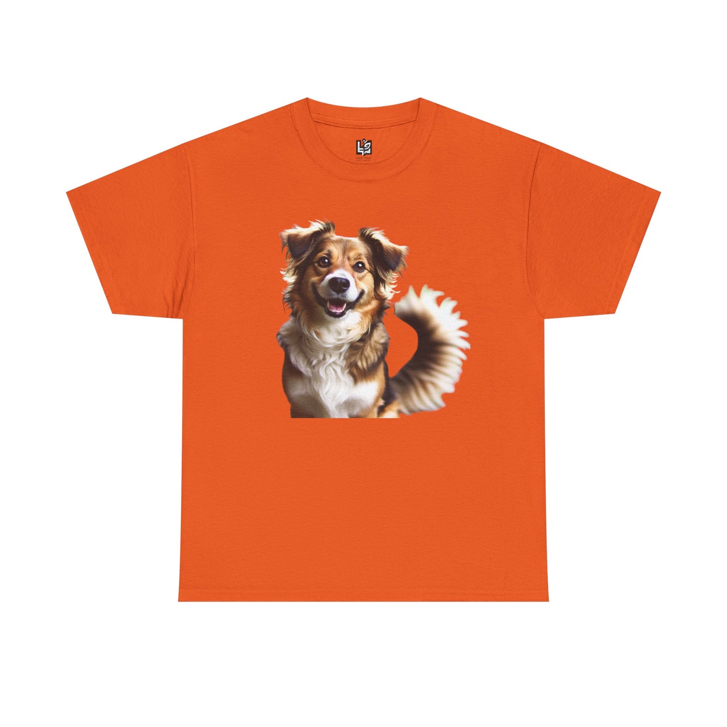 Happy Dog Unisex Heavy Cotton Tee - Perfect Gift for Pet Lovers