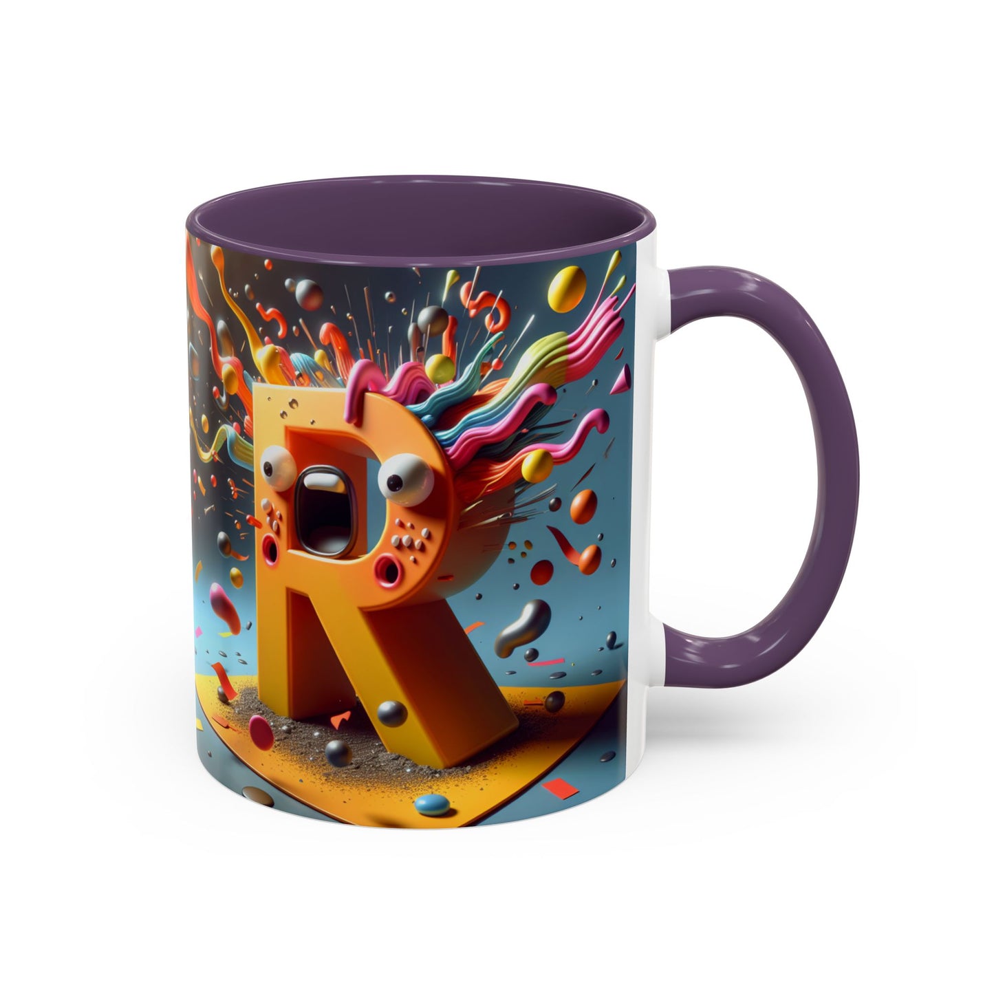 Colorful Artistic Accent Coffee Mug - 11oz & 15oz - Perfect for Creative Souls & Gift Giving