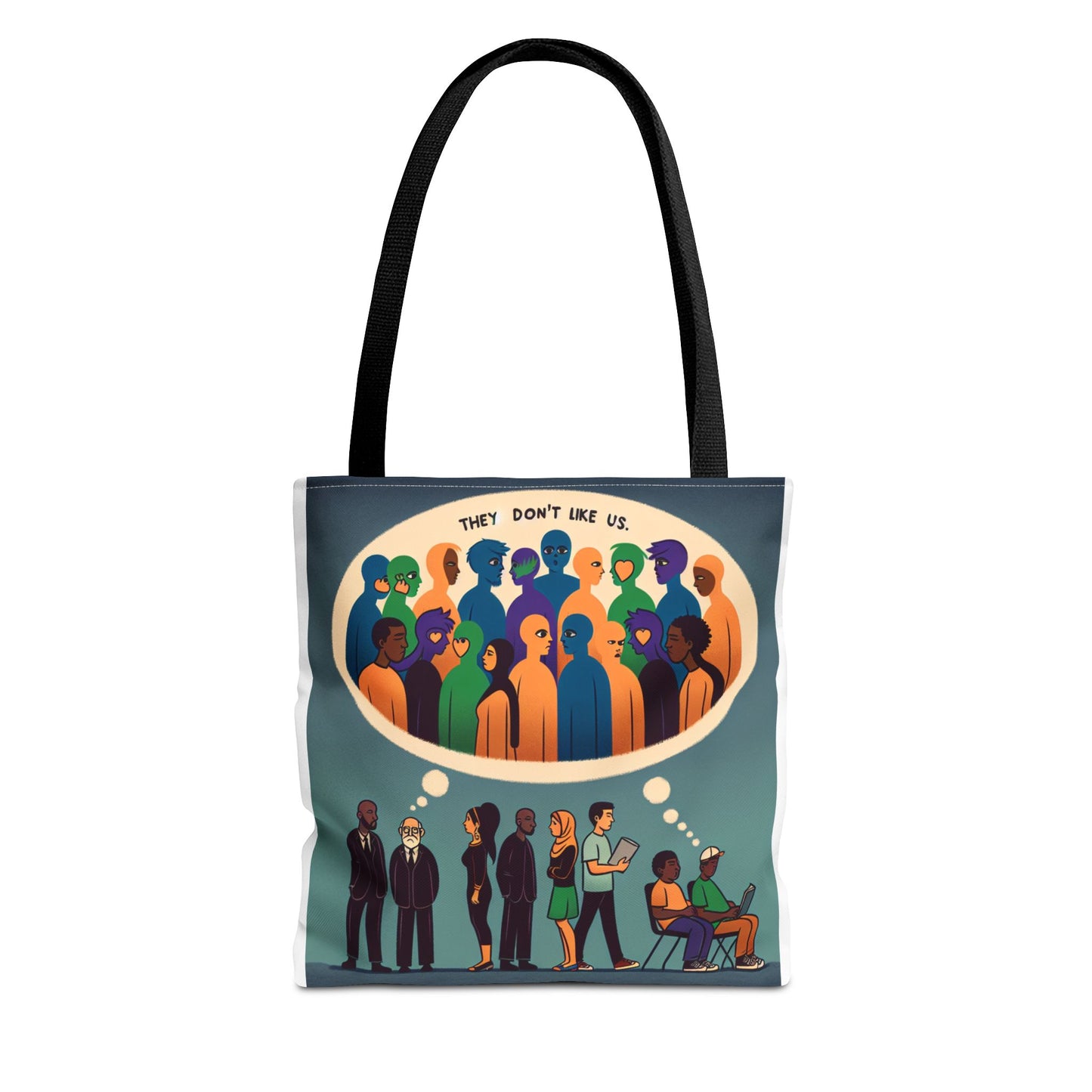They Don’t Like Us Tote Bag | Unique Art for Thoughtful Minds