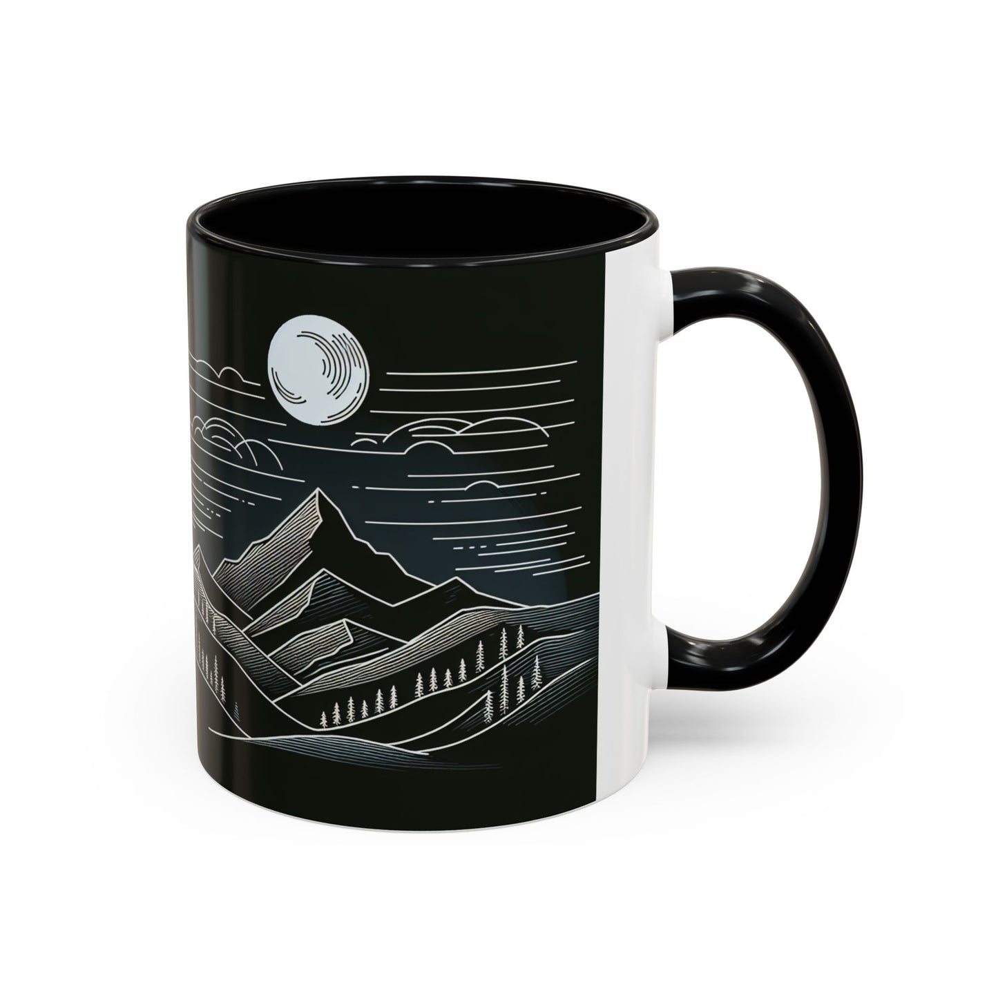 Mountain Landscape Accent Coffee Mug - Nature Inspired 11 & 15oz