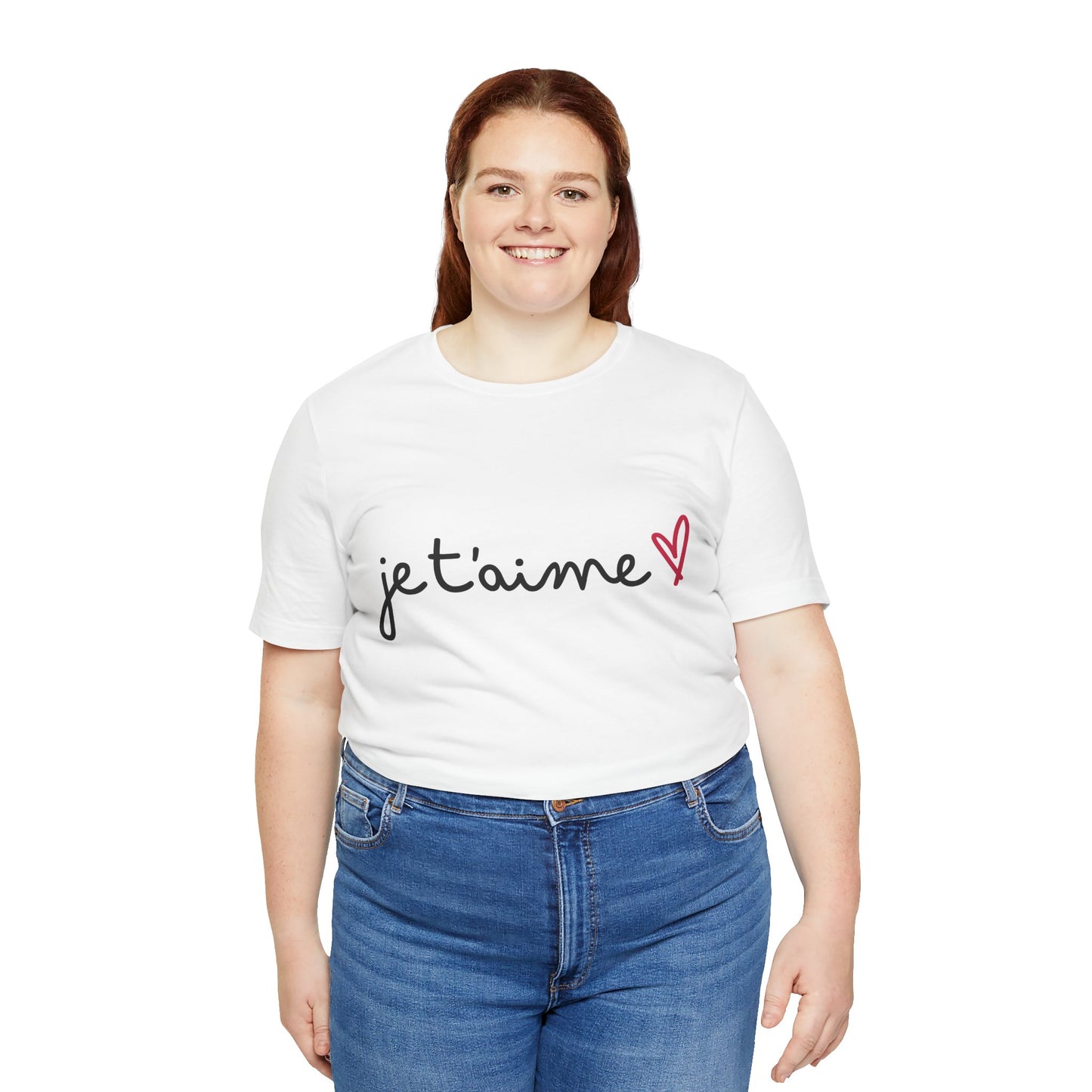 Love Statement Unisex Short Sleeve Tee - 'je t'aime'