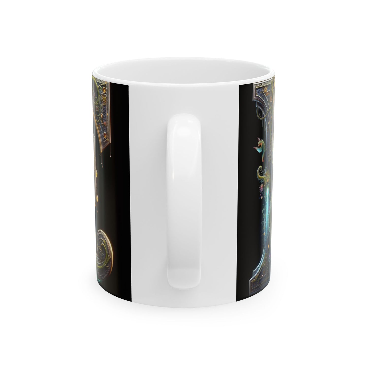 Mystical Fantasy Ceramic Mug - Enchanting Design for Coffee Lovers