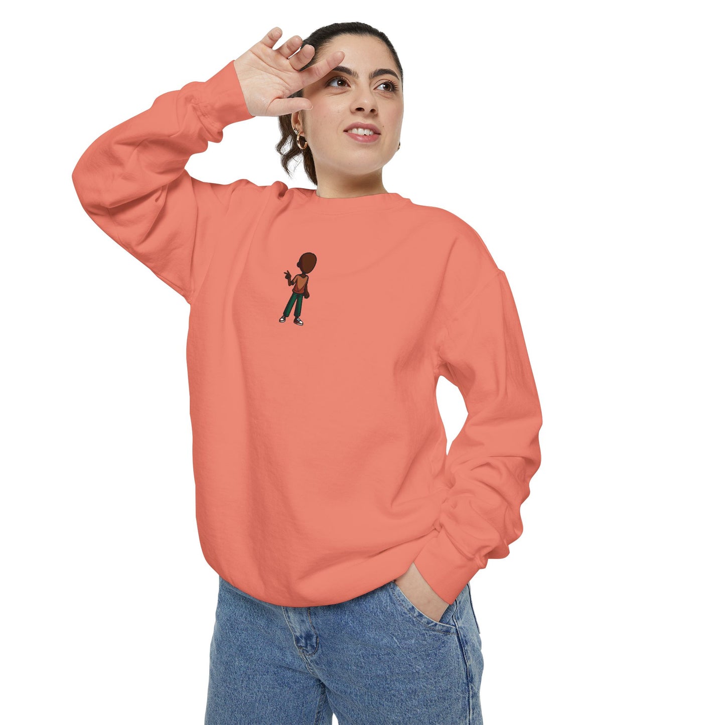 Sweatshirt — Little Guitarist Illustration Crewneck