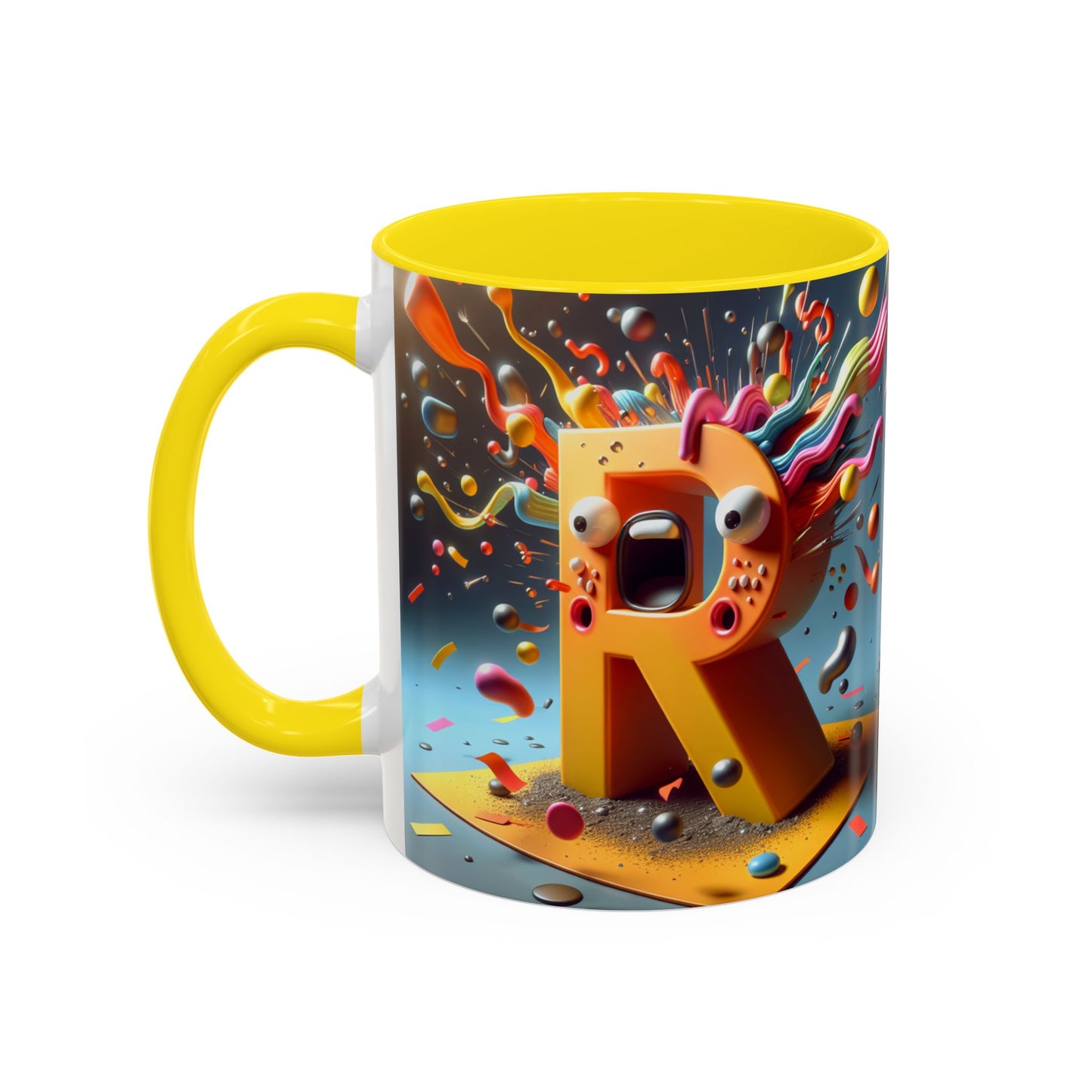 Colorful Artistic Accent Coffee Mug - 11oz & 15oz - Perfect for Creative Souls & Gift Giving