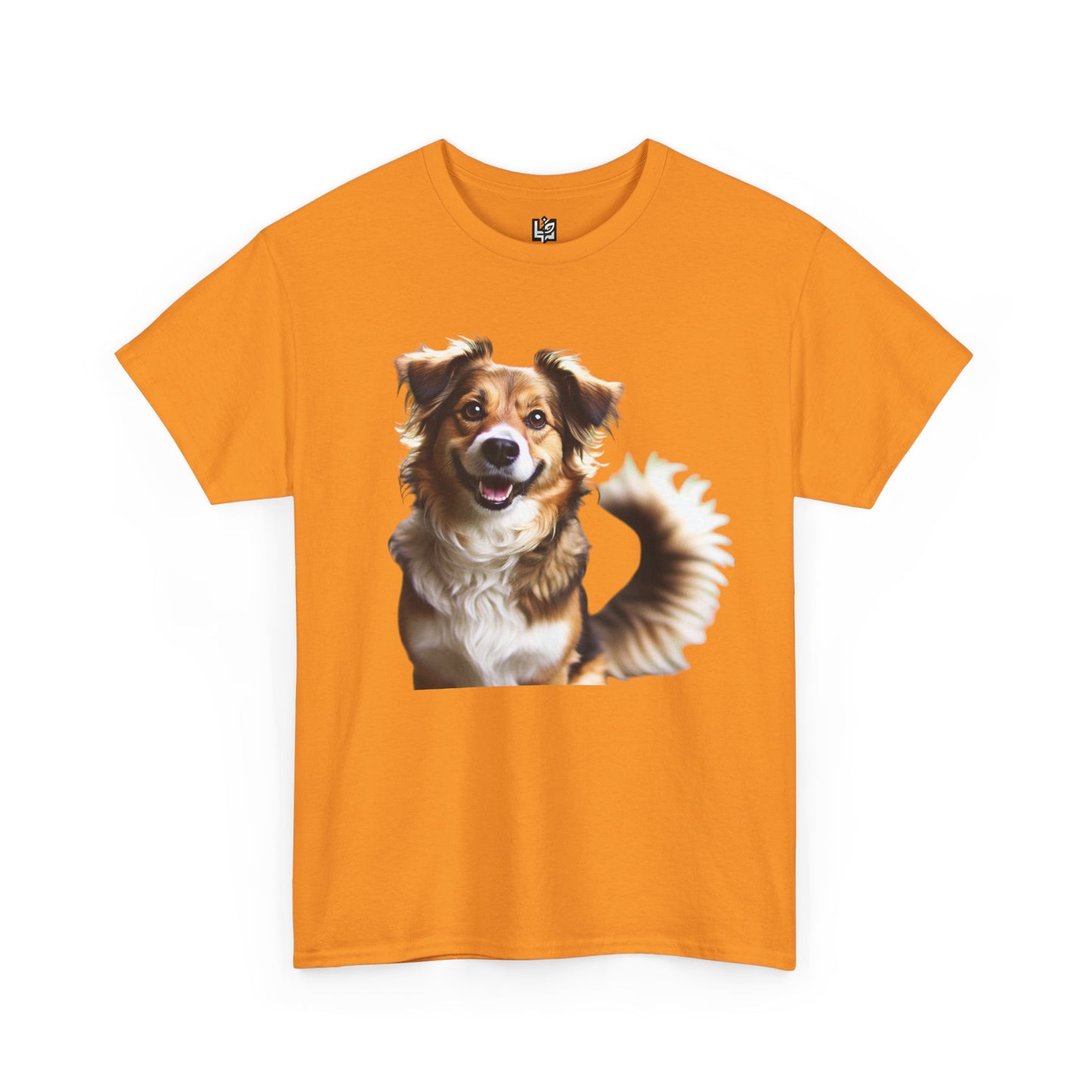 Happy Dog Unisex Heavy Cotton Tee - Perfect Gift for Pet Lovers