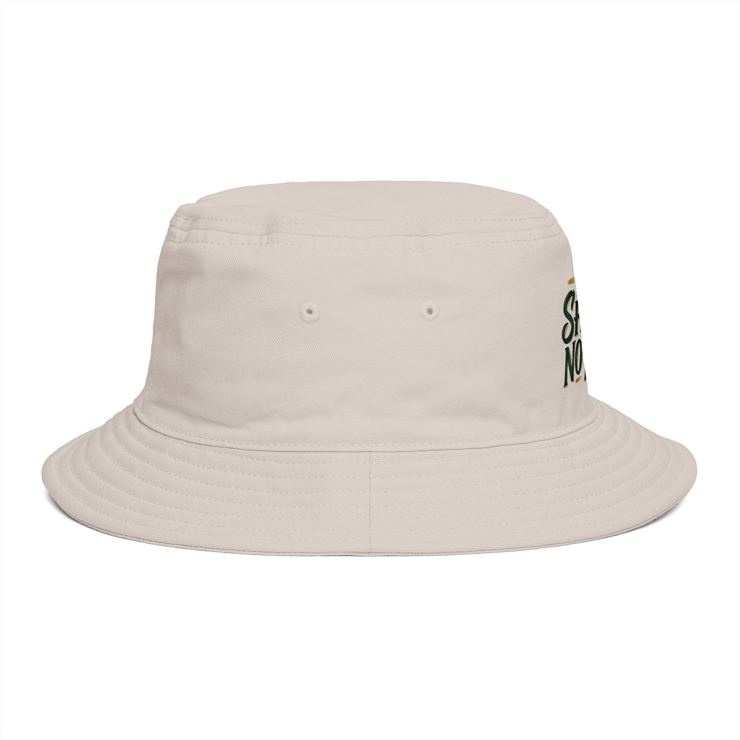 No Shake No Fear Bucket Hat — Retro Motivational Outdoor Bucket Hat