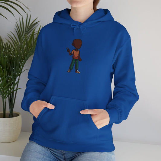 Make Haiti The Pearl of the Antilles Again Hoodie — Cartoon Figure Back Print