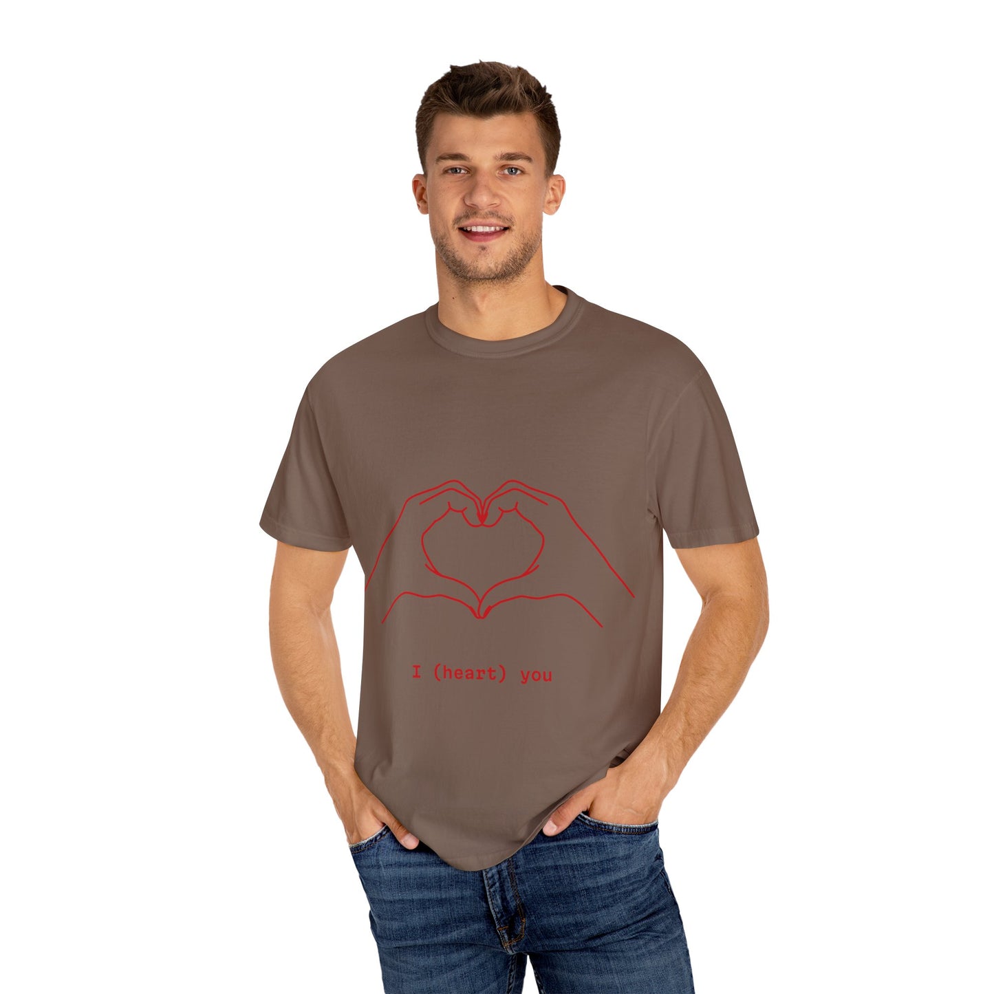 Unisex Heart Hands T-Shirt | I (heart) You Graphic Tee | Perfect for Valentine's Day and Everyday Love