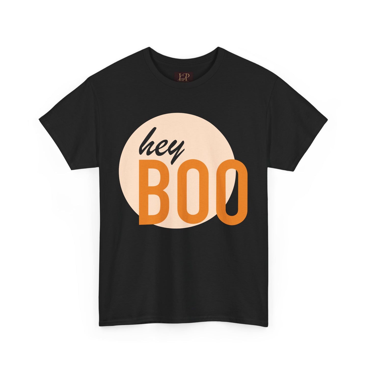 Hey Boo Unisex Heavy Cotton Tee - Cute & Comfy Fall T-Shirt