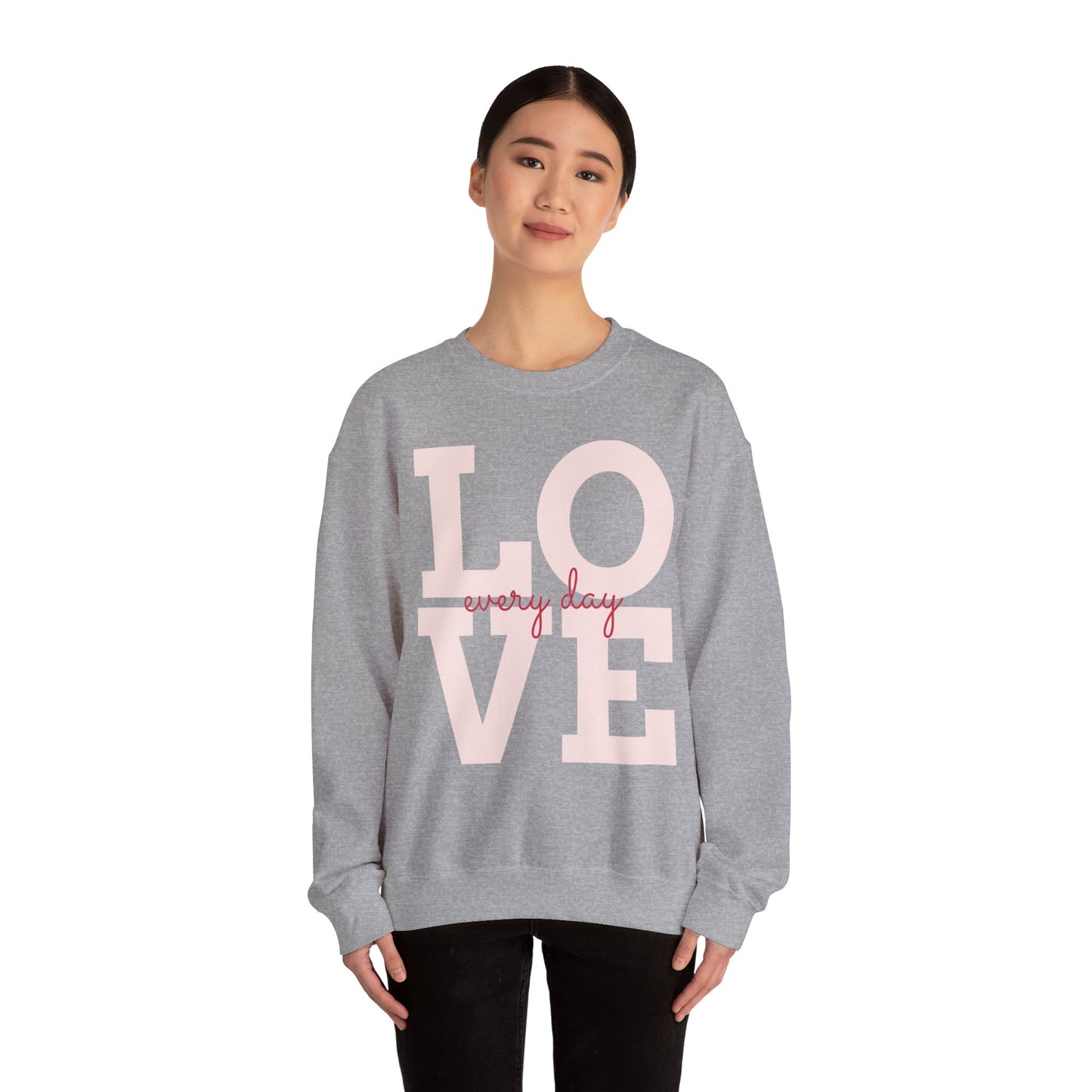 Love Every Day Unisex Crewneck Sweatshirt