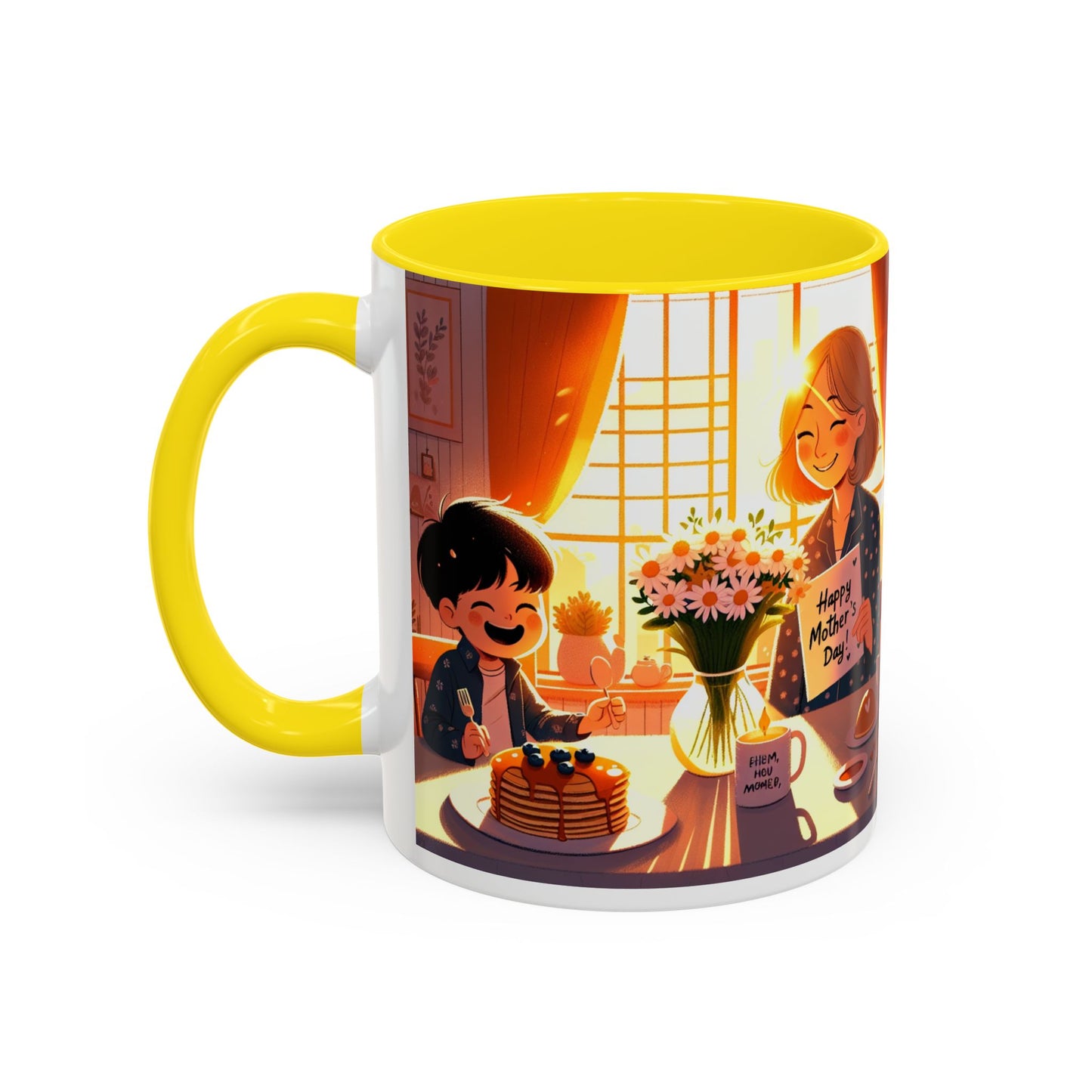 Happy Mother's Day Accent Coffee Mug - Beautiful Love Quote