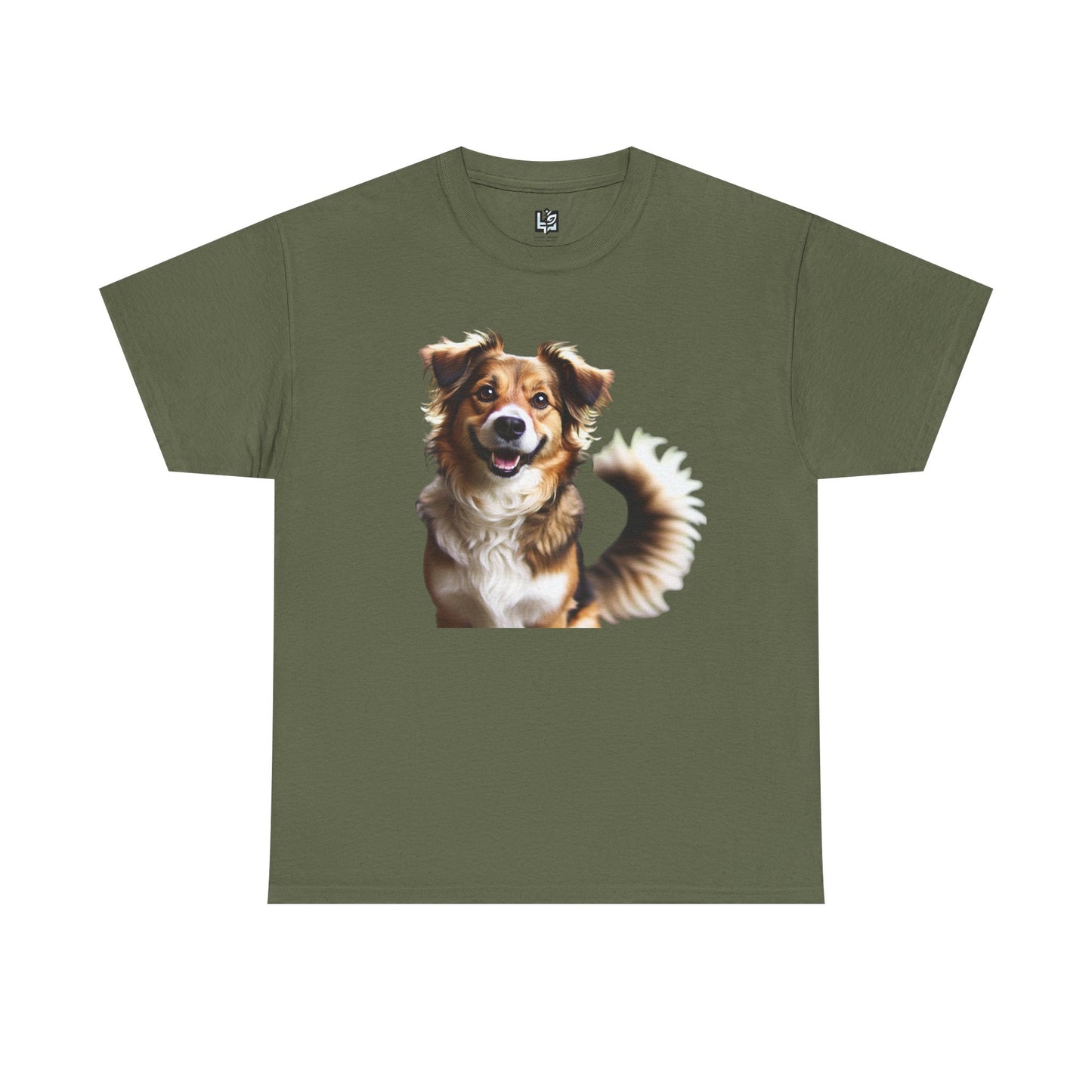 Happy Dog Unisex Heavy Cotton Tee - Perfect Gift for Pet Lovers