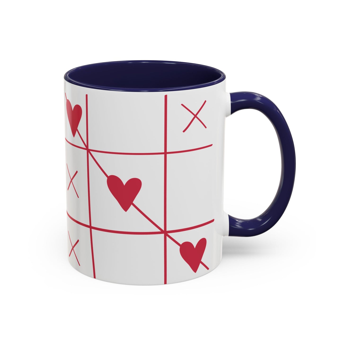 Love Tic Tac Toe Coffee Mug - Perfect for Valentine's Day and Romantic Moments