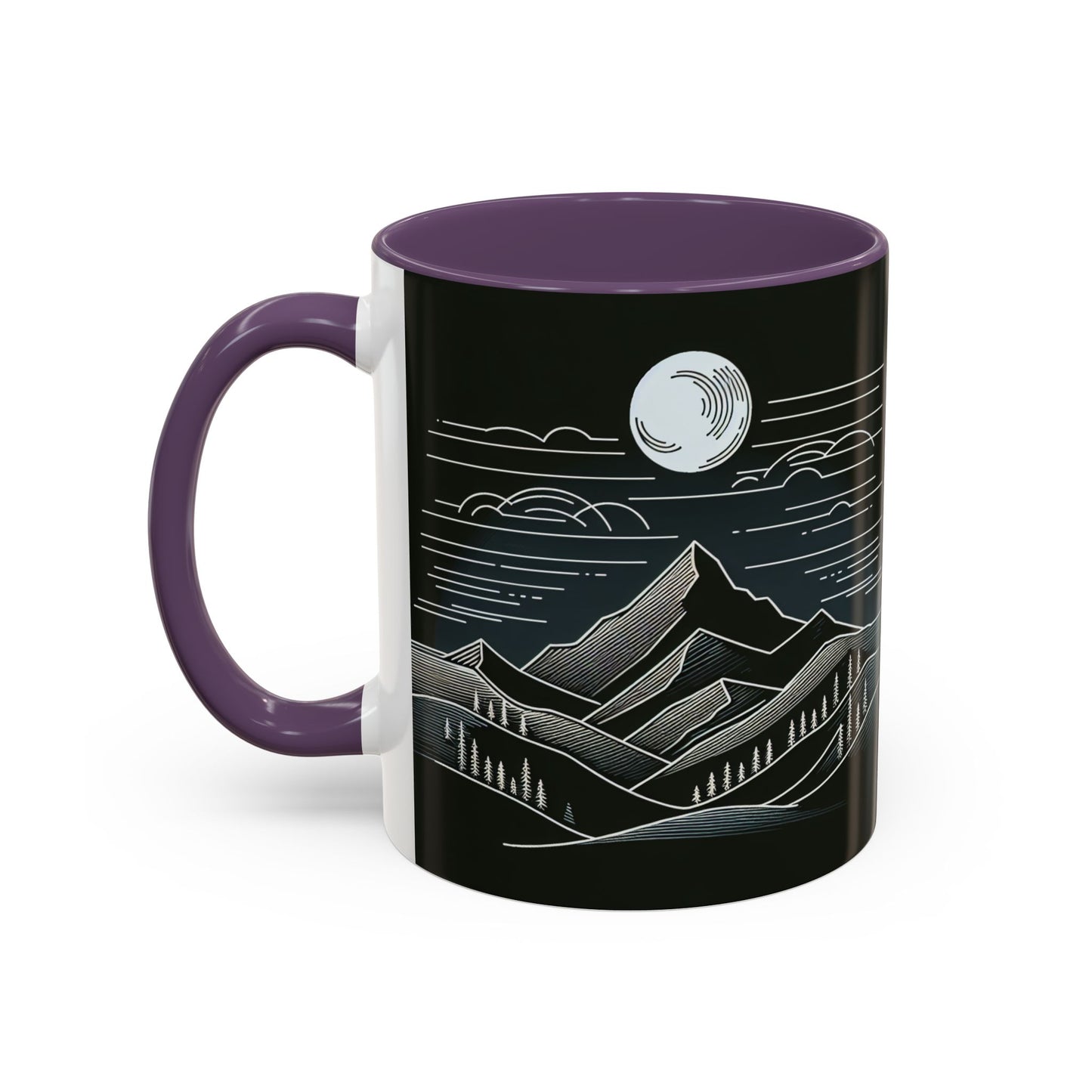 Mountain Landscape Accent Coffee Mug - Nature Inspired 11 & 15oz