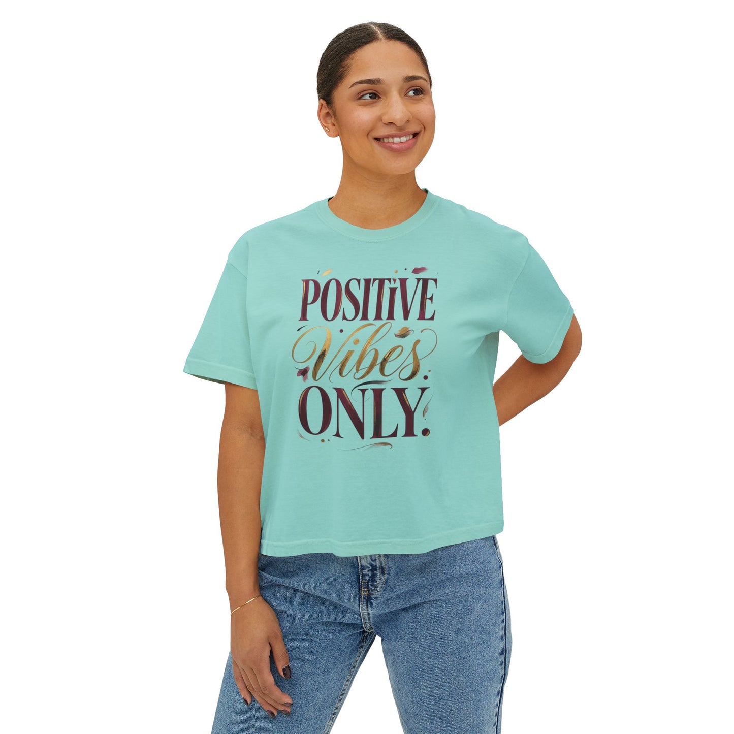 Positive Vibes Only Boxy Tee