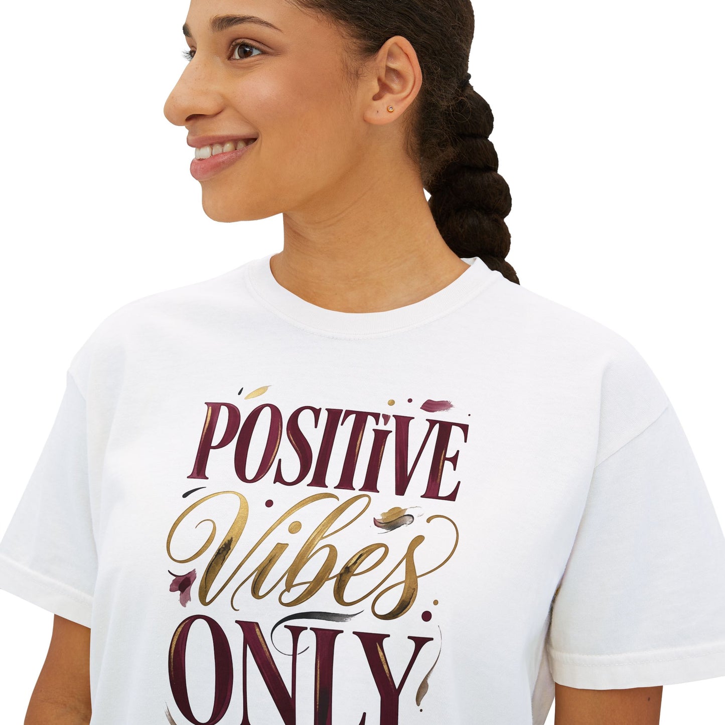 Positive Vibes Only Boxy Tee