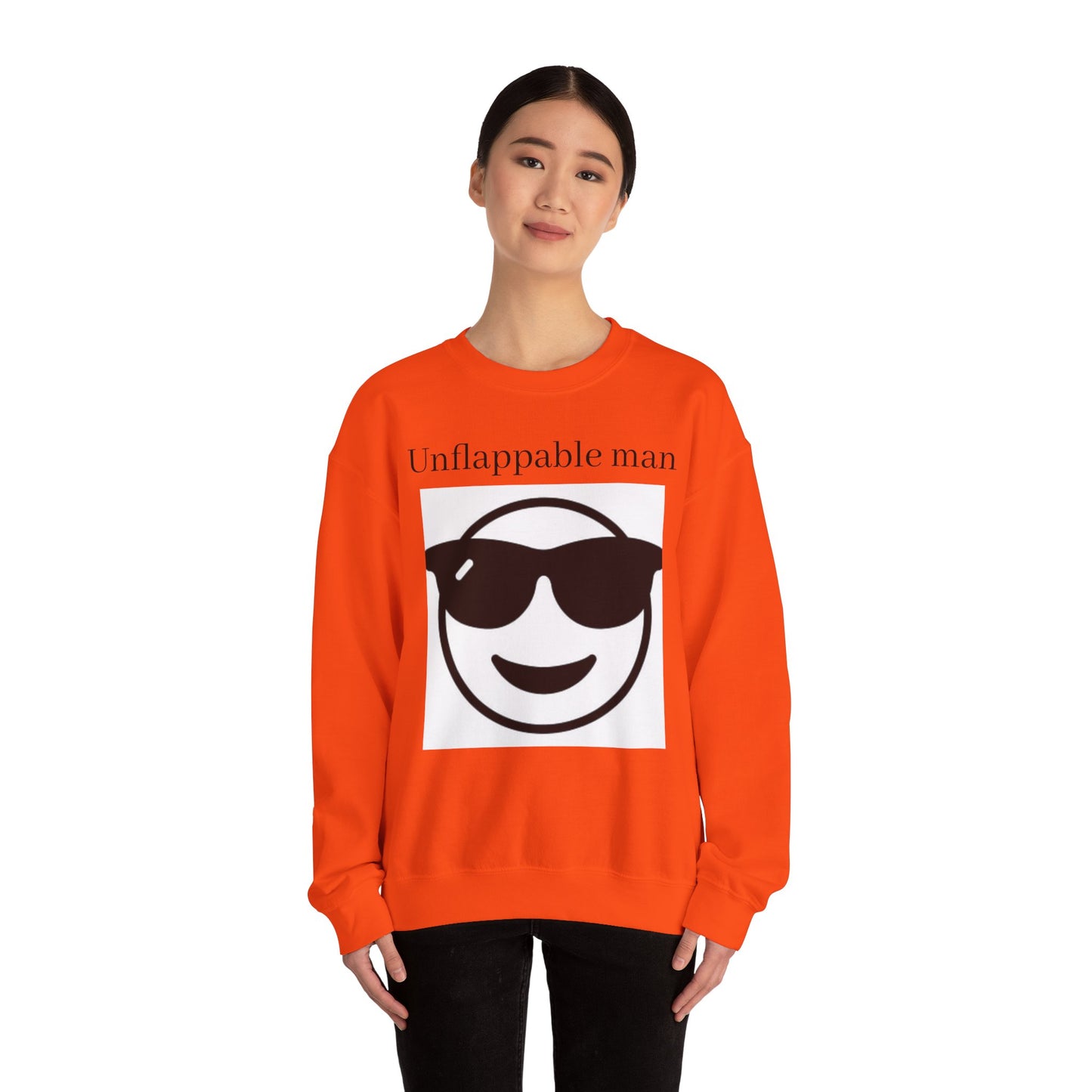 Unflappable Man Crewneck Sweatshirt - Cool & Comfortable Apparel