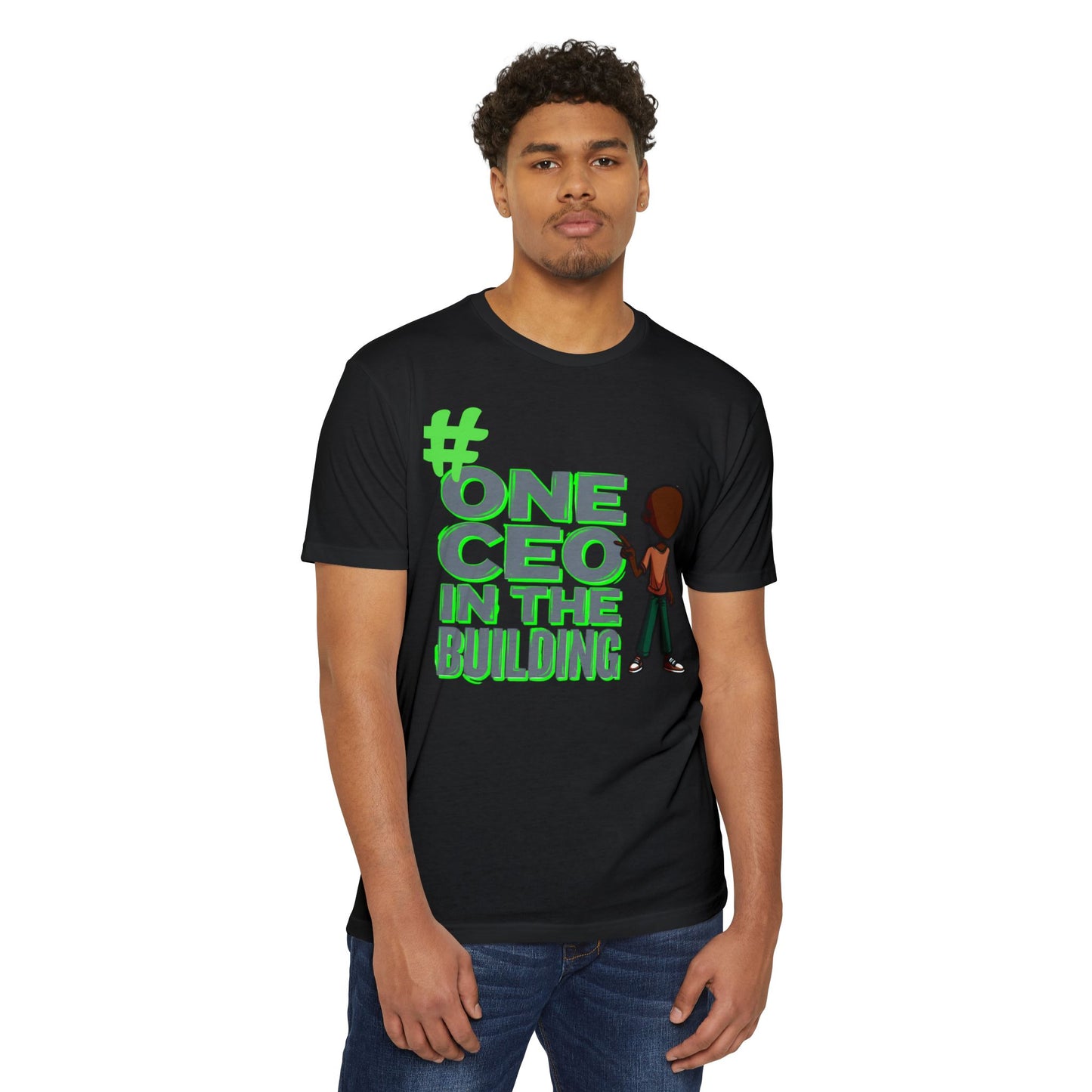 #One CEO In The Building Graphic T-Shirt — Kid/Youth Entrepreneur Tee