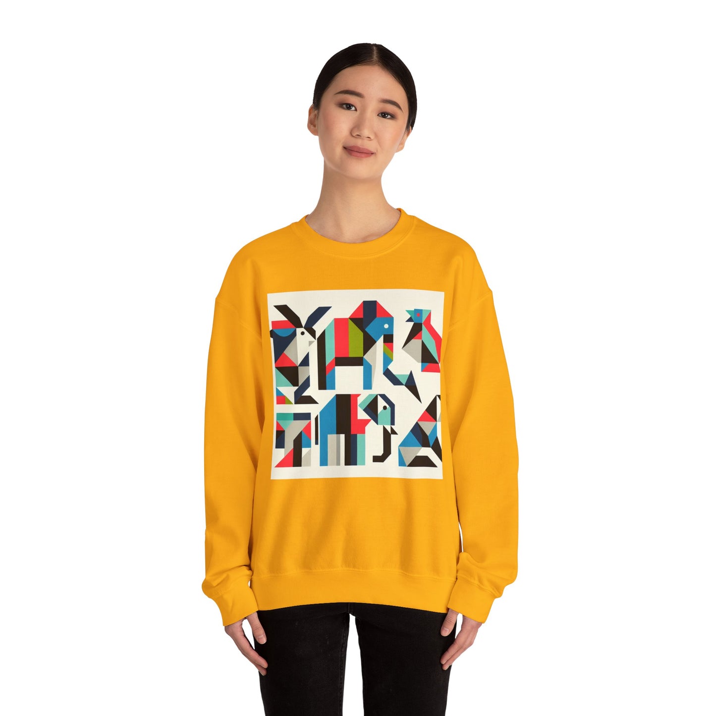 Colorful Geometric Art Unisex Sweatshirt - Cozy and Stylish