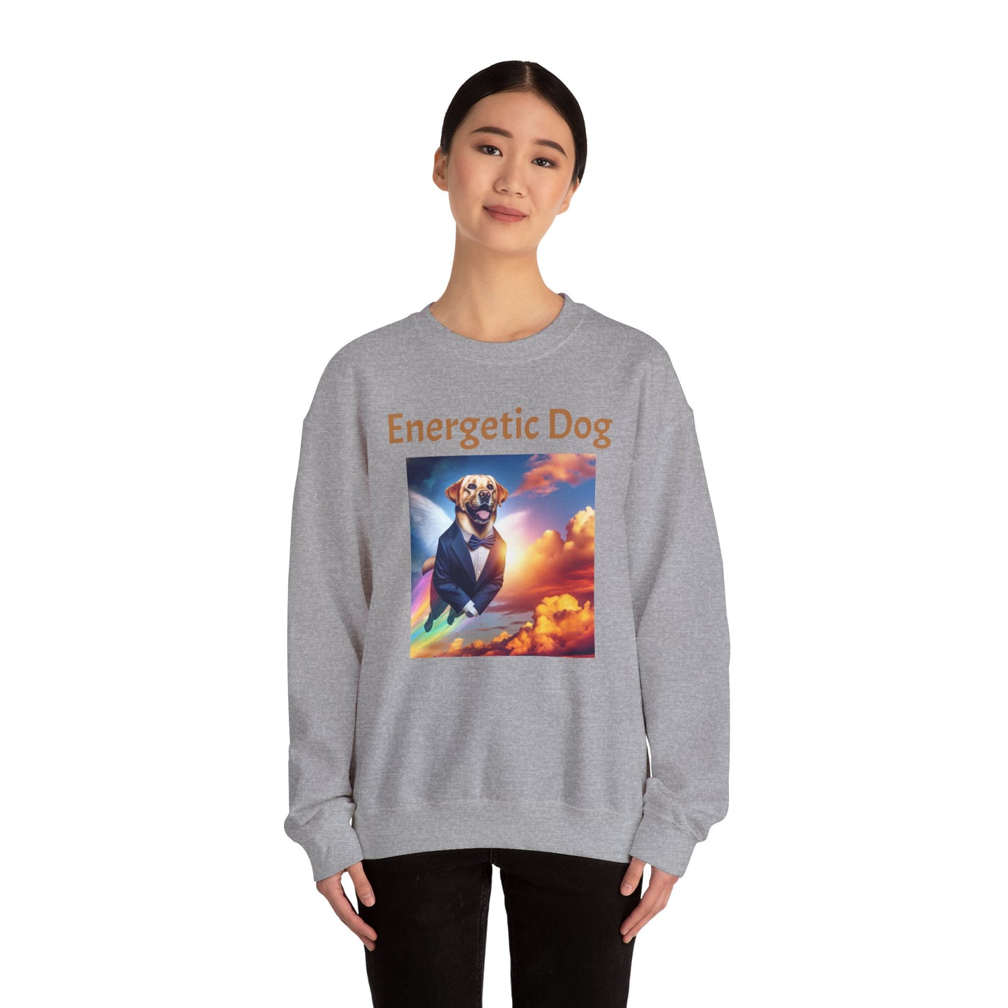 Energetic Dog Crewneck Sweatshirt - Unisex Heavy Blend™