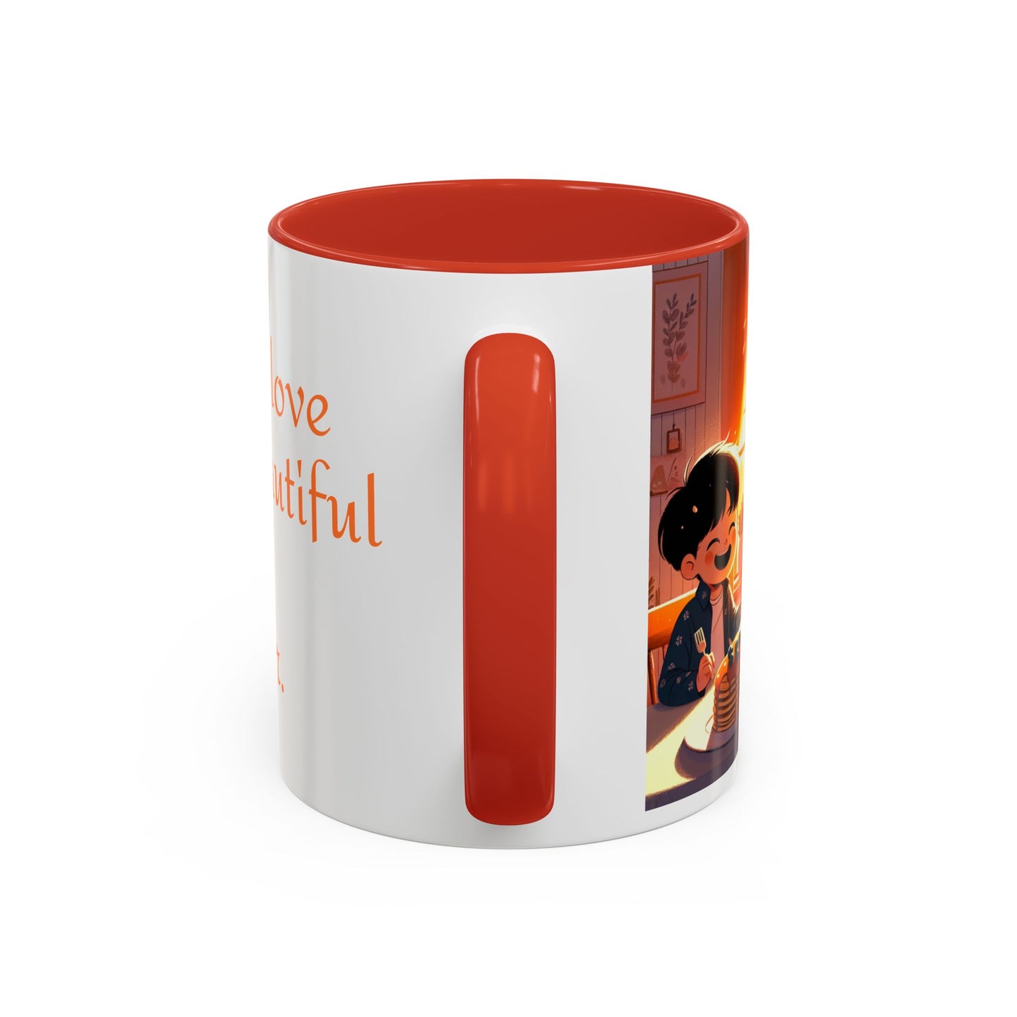 Happy Mother's Day Accent Coffee Mug - Beautiful Love Quote