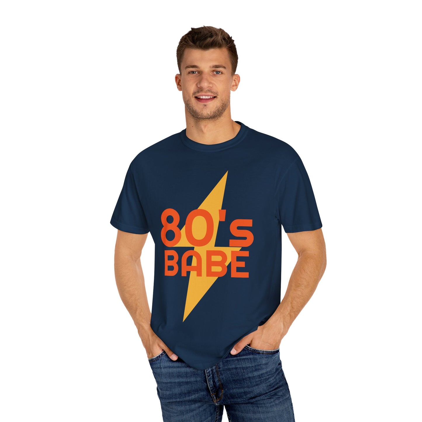 Retro 80's Babe Unisex Garment-Dyed T-Shirt
