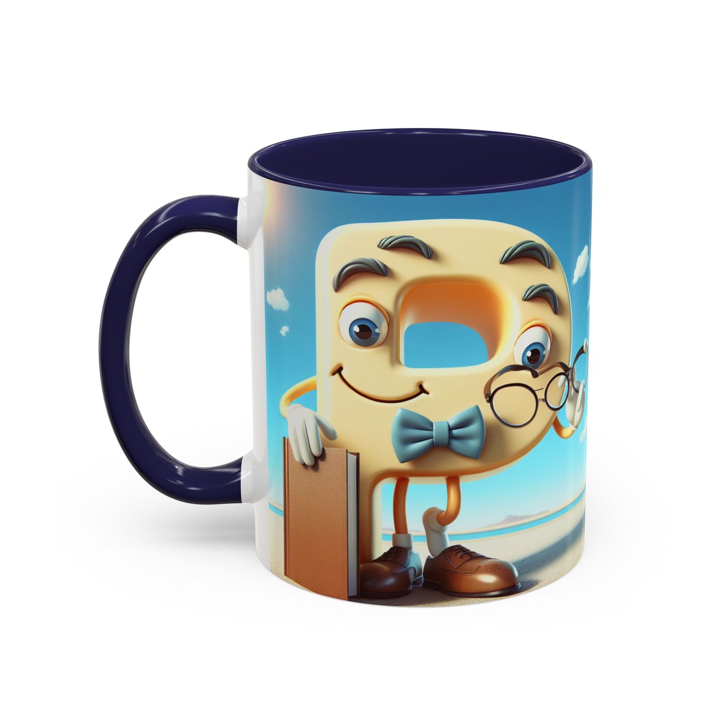 Cheerful Cartoon Character Accent Coffee Mug - Perfect for Gift Giving