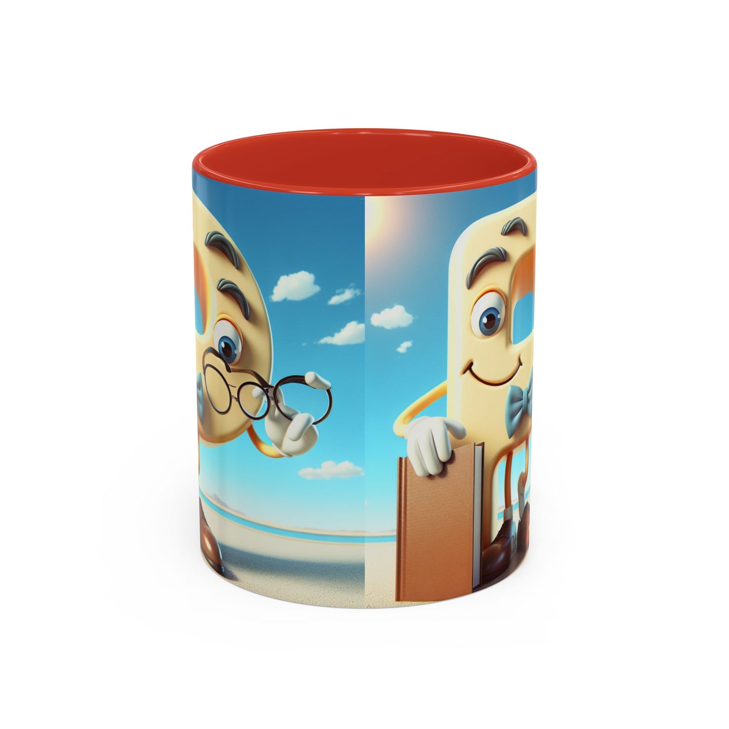 Cheerful Cartoon Character Accent Coffee Mug - Perfect for Gift Giving