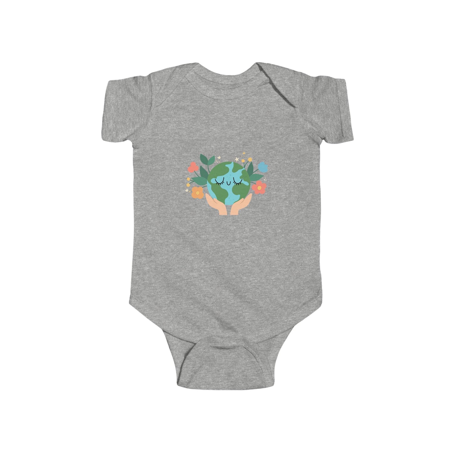 Eco-Friendly Baby Bodysuit | Cute Earth Design for Infants