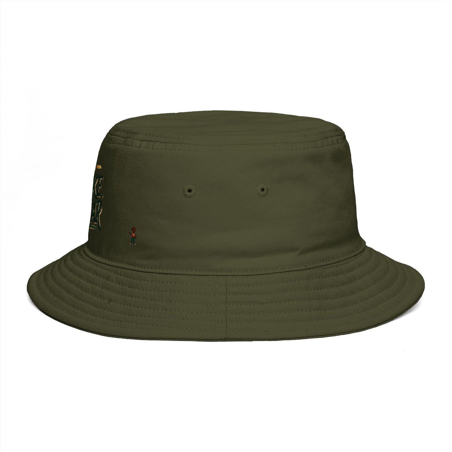 No Shake No Fear Bucket Hat — Retro Motivational Outdoor Bucket Hat