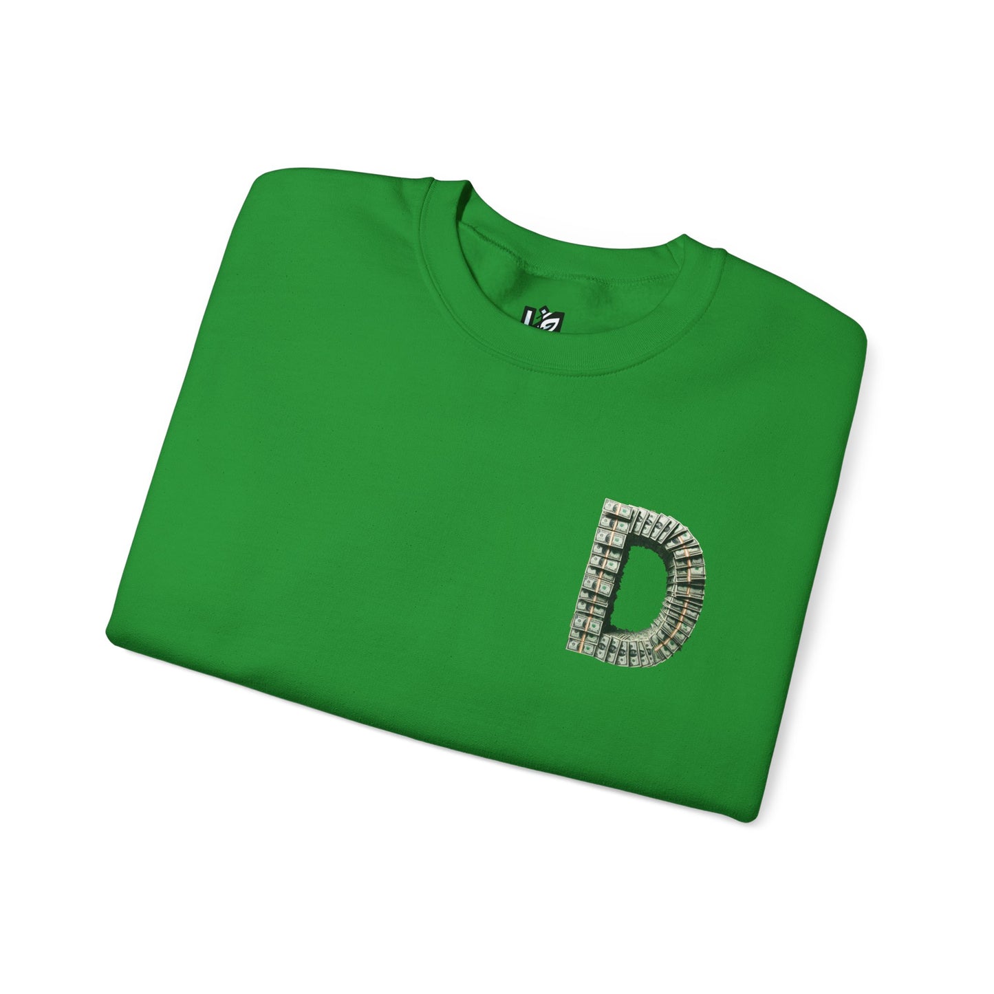 Unisex Crewneck Sweatshirt with 'D' and Dollar Sign Design | Stylish & Cozy Apparel for Casual Days