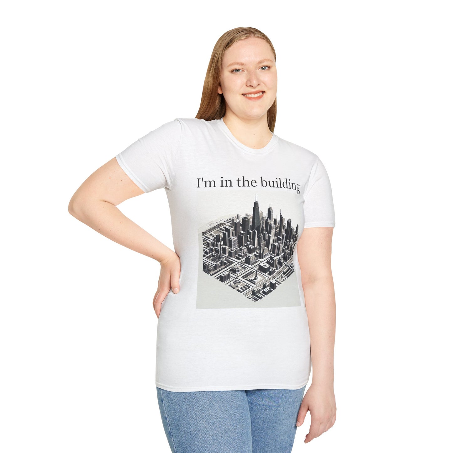 I'm in the Building Unisex Softstyle T-Shirt - Urban Graphic Tee