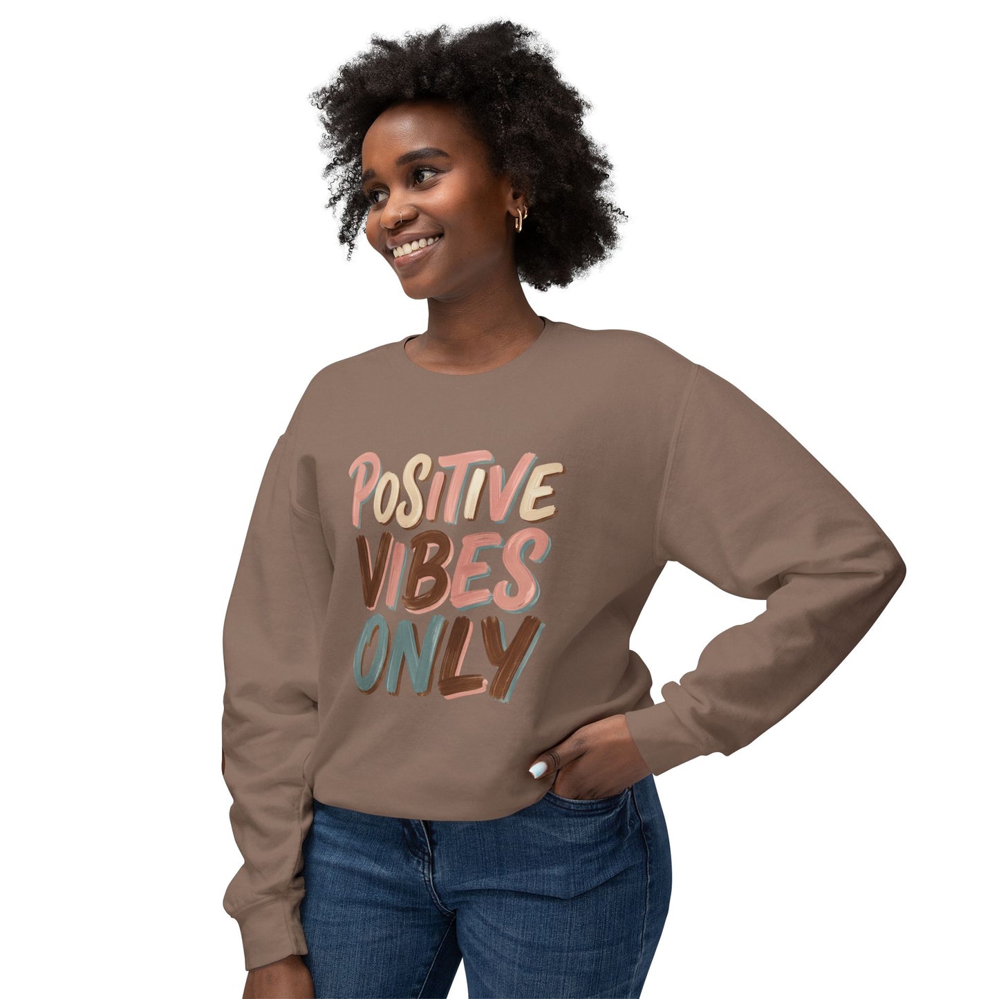 Positive Vibes Only Crewneck Sweatshirt