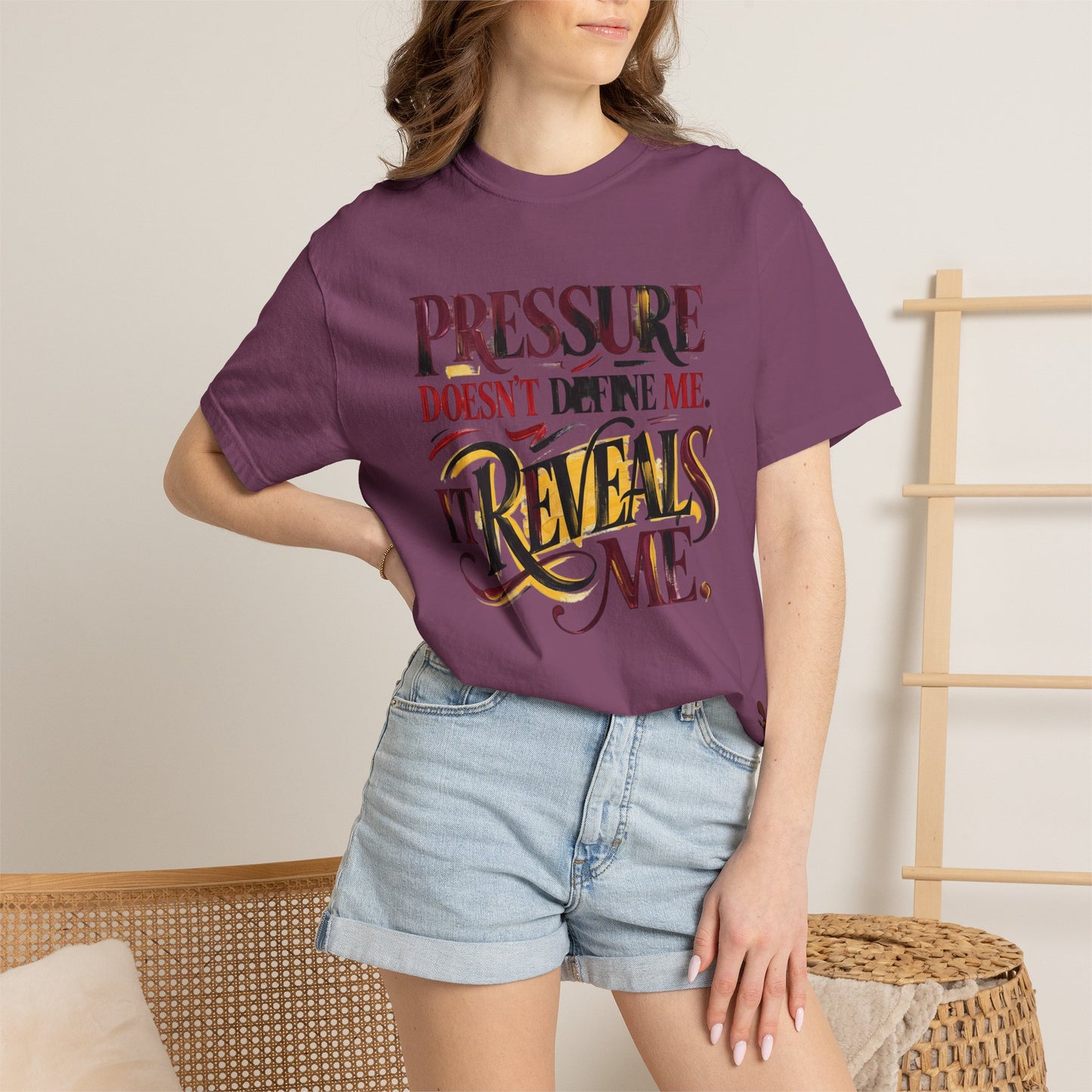 Pressure Reveals Me T-Shirt — Motivational Graphic Tee