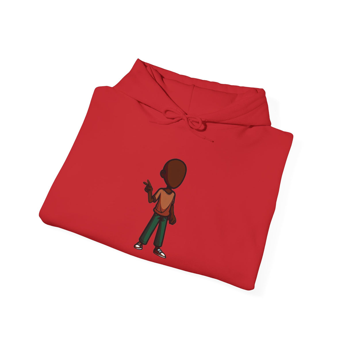 Make Haiti The Pearl of the Antilles Again Hoodie — Cartoon Figure Back Print