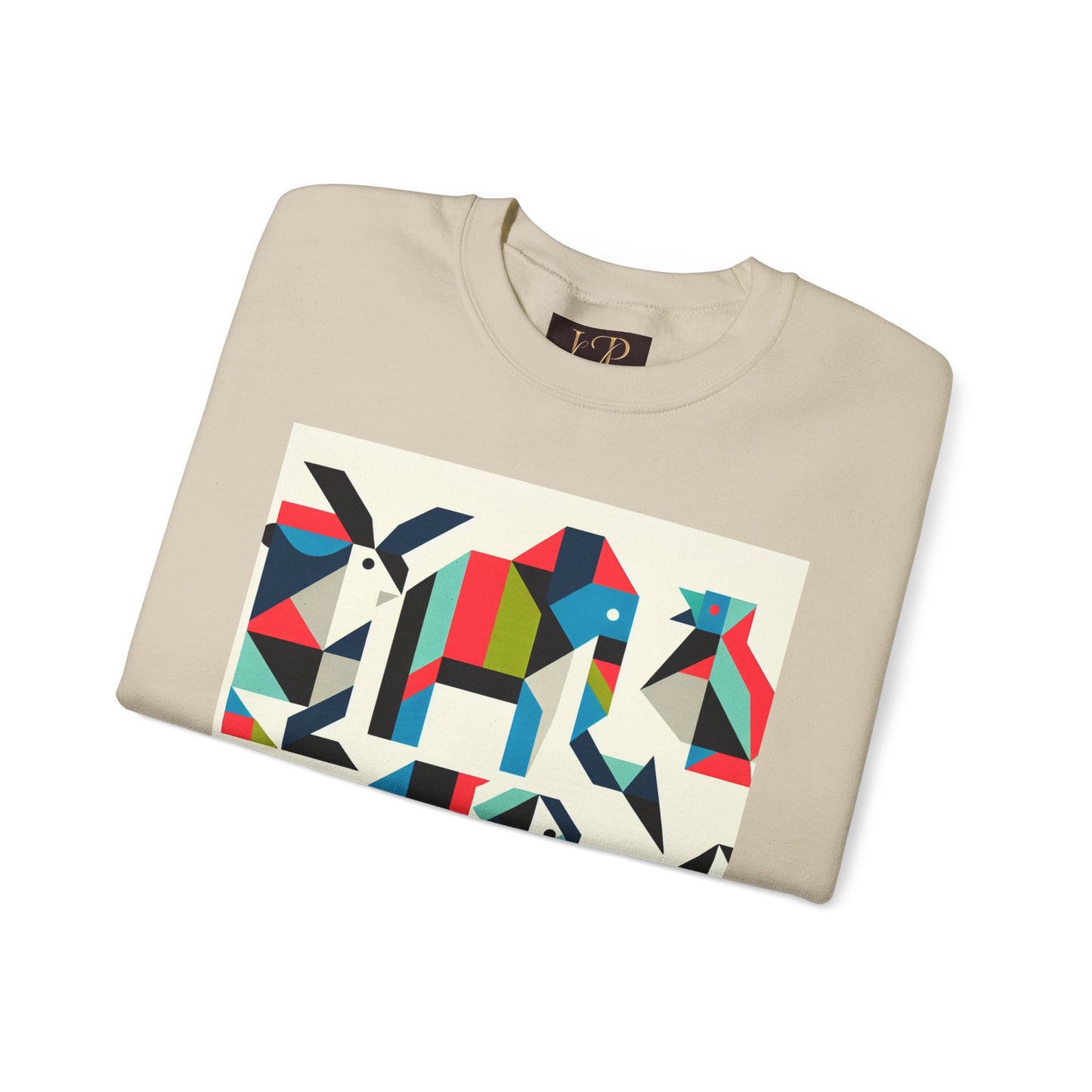 Colorful Geometric Art Unisex Sweatshirt - Cozy and Stylish