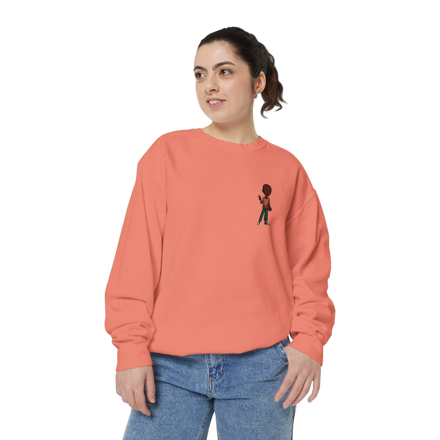 Retro Pixel Boy Graphic Sweatshirt