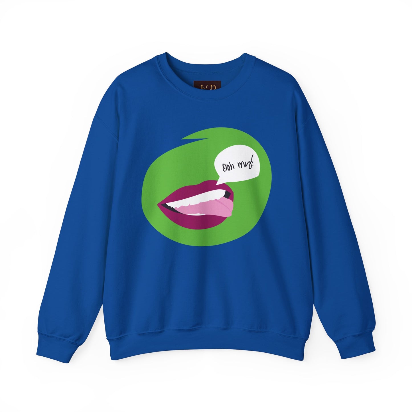 Playful 'Oh My!' Graphic Unisex Crewneck Sweatshirt