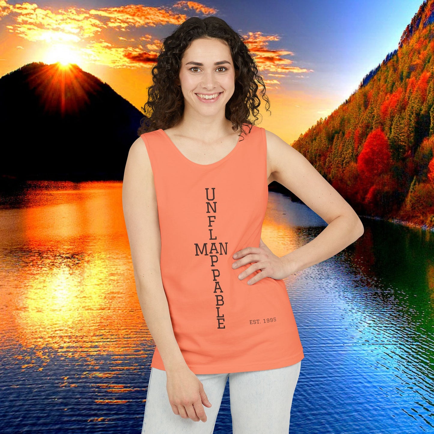 Unisex Inspirational Tank Top - Unflappable, Summer Apparel, Vacation Wear, Casual Gift, Fitness Gear