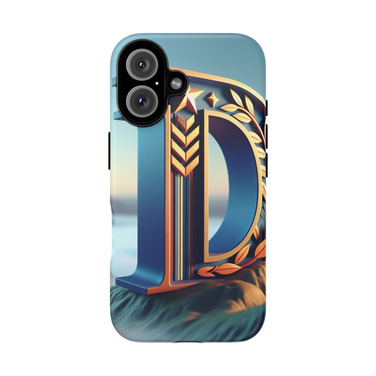 Sleek Personalized Phone Case with Initial Design - Stylish Protection for Everyday Use