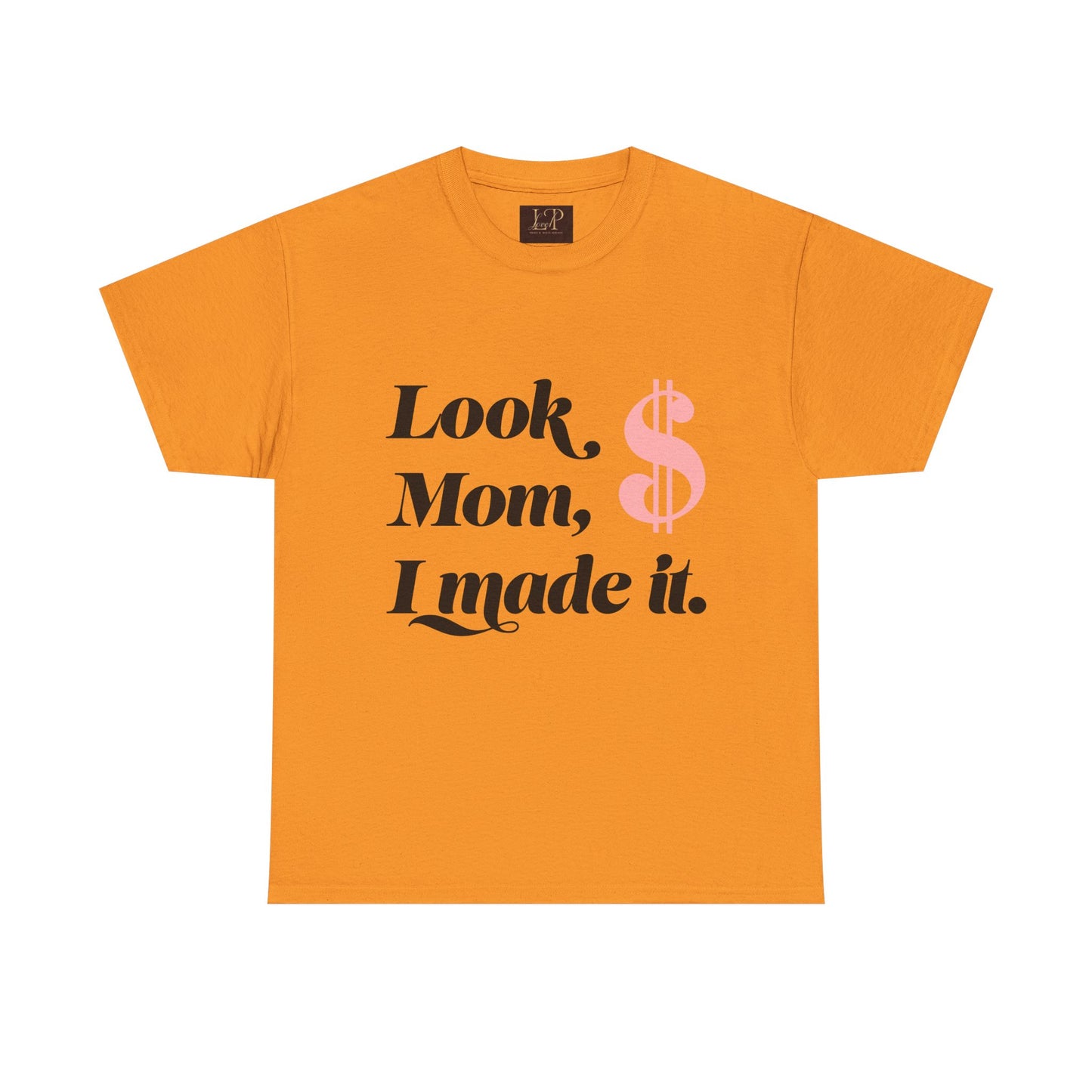 Look Mom, I Made It! Unisex Heavy Cotton Tee - Fun and Motivational Graphic T-Shirt for Celebrations