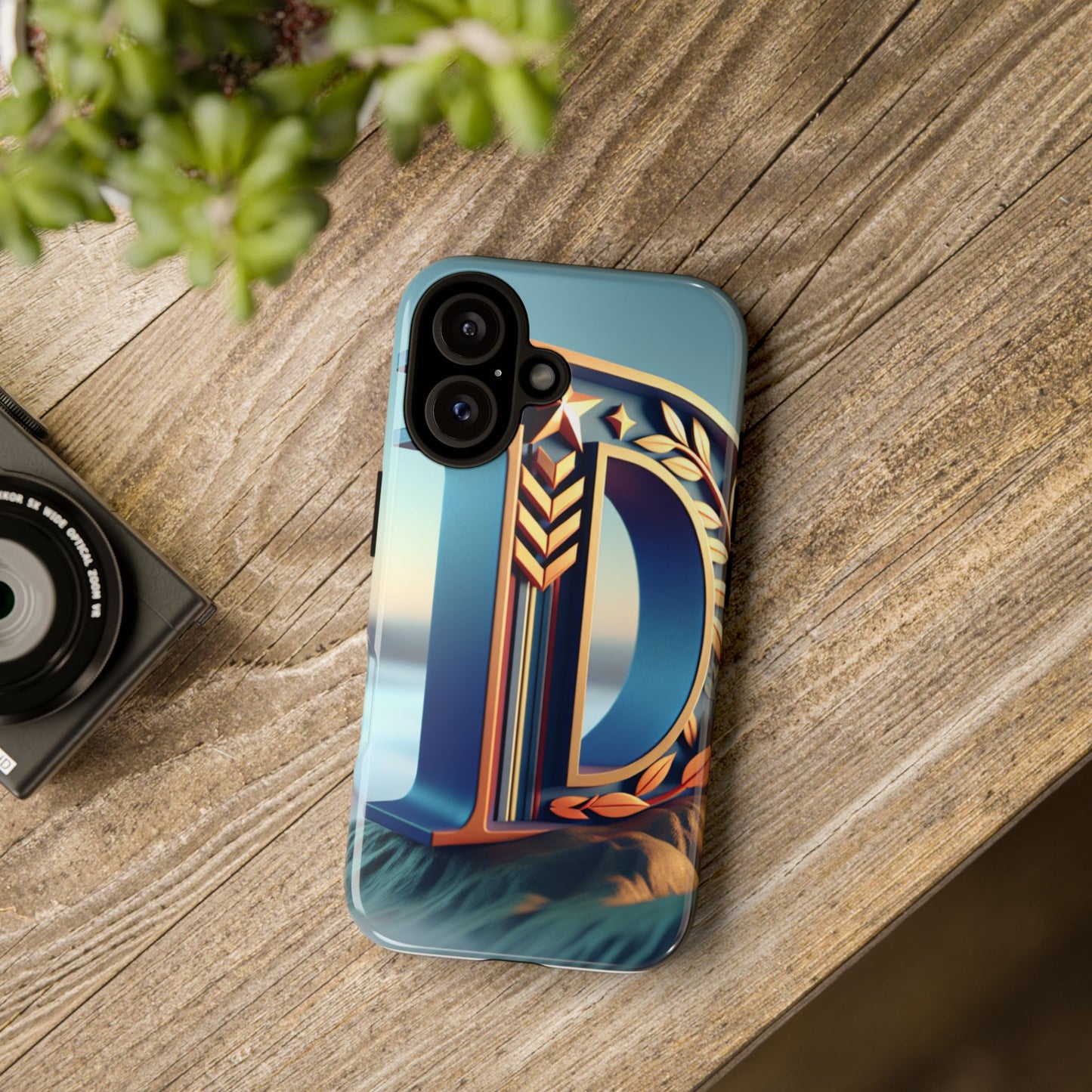 Sleek Personalized Phone Case with Initial Design - Stylish Protection for Everyday Use