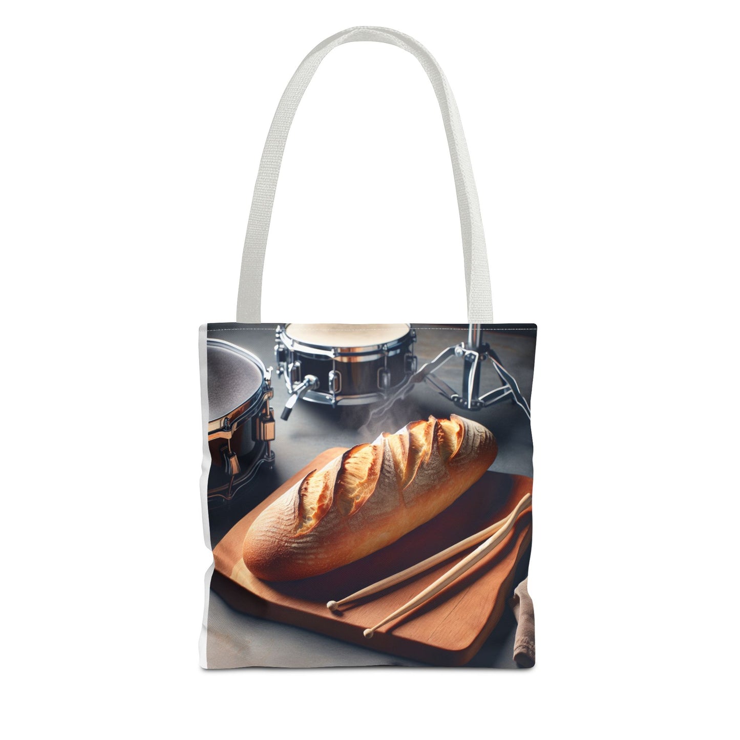 Bread & Drums Tote Bag – Perfect for Food Lovers & Musicians