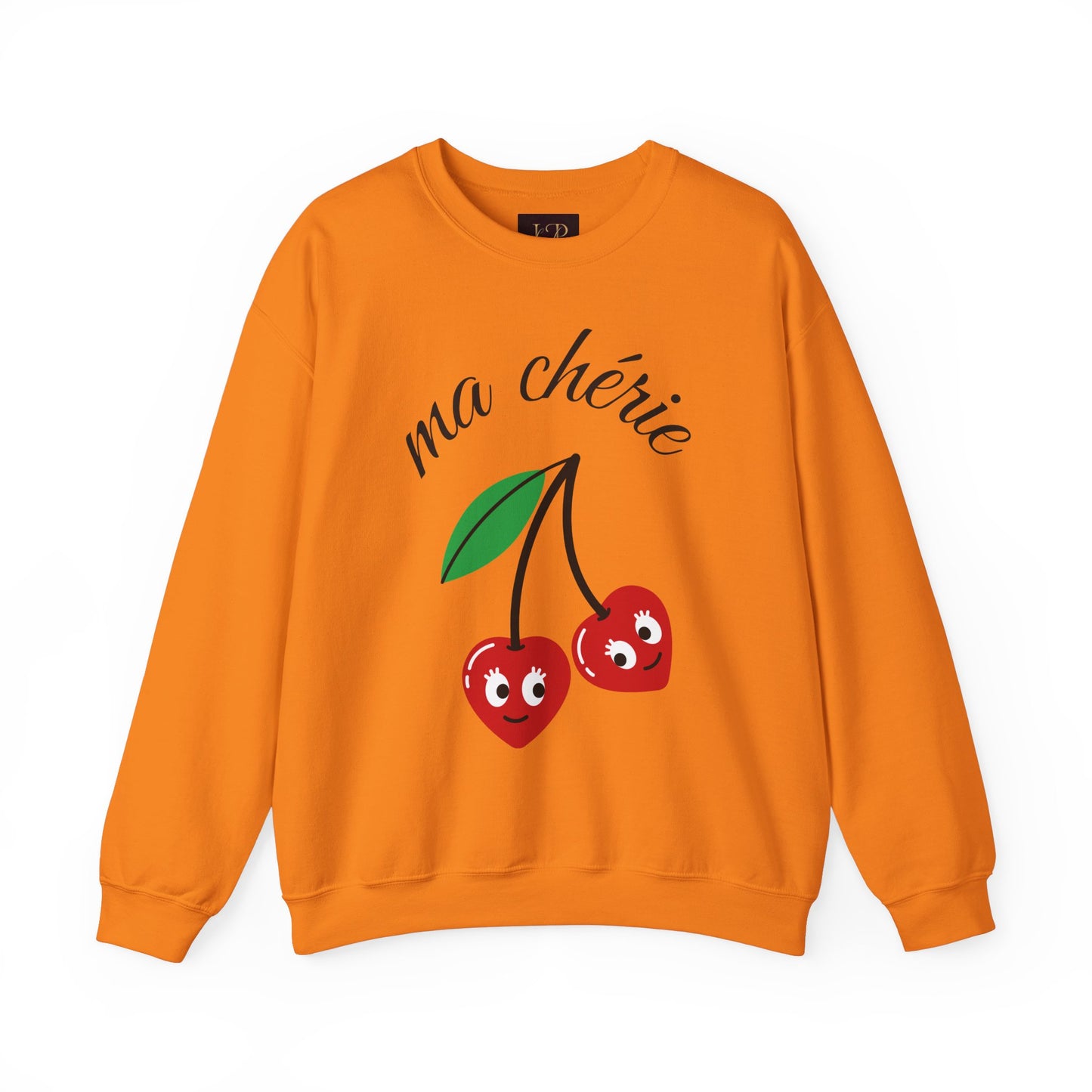 Cute Cherry Graphic Crewneck Sweatshirt - 'ma chérie'