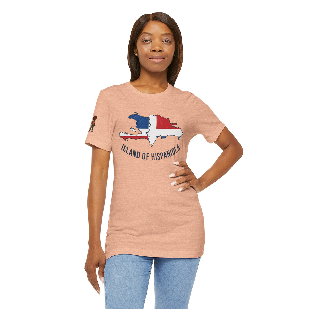 Island of Hispaniola Map T-Shirt