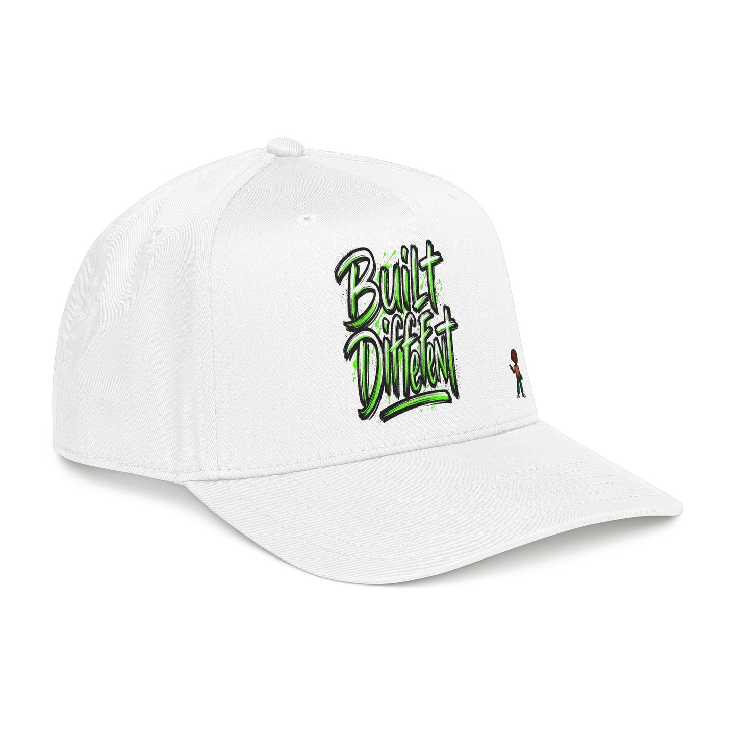 Mid Profile Baseball Cap — 'Built Different' Streetwear Hat