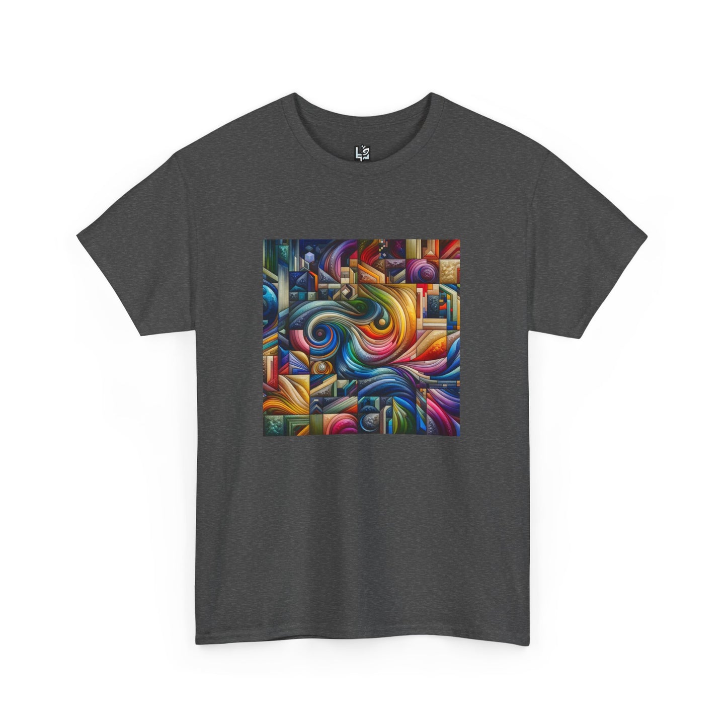 Vibrant Abstract Art Unisex Heavy Cotton Tee