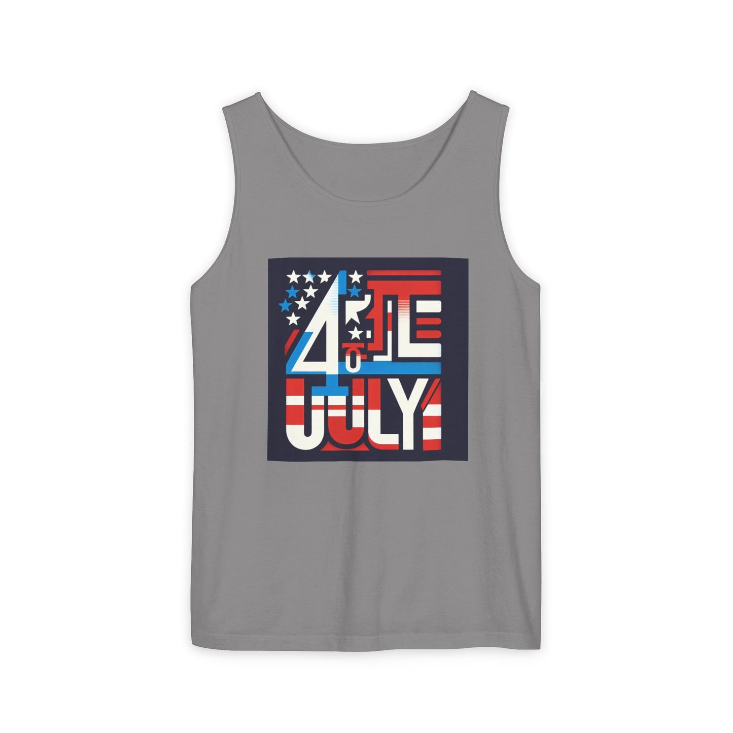 Patriotic Fourth of July Tank Top, American Flag Tee, Summer Celebration Apparel, Unisex Graphic Shirt, USA Independence Day Outfit
